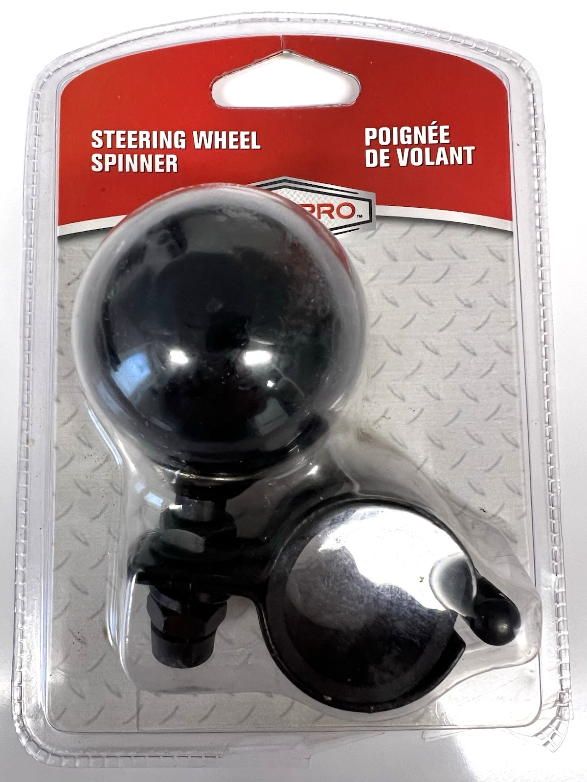 RoadPro 8 Ball Steering Wheel Spinner w/Adjustable Rubber Padding Clamp RP-70040