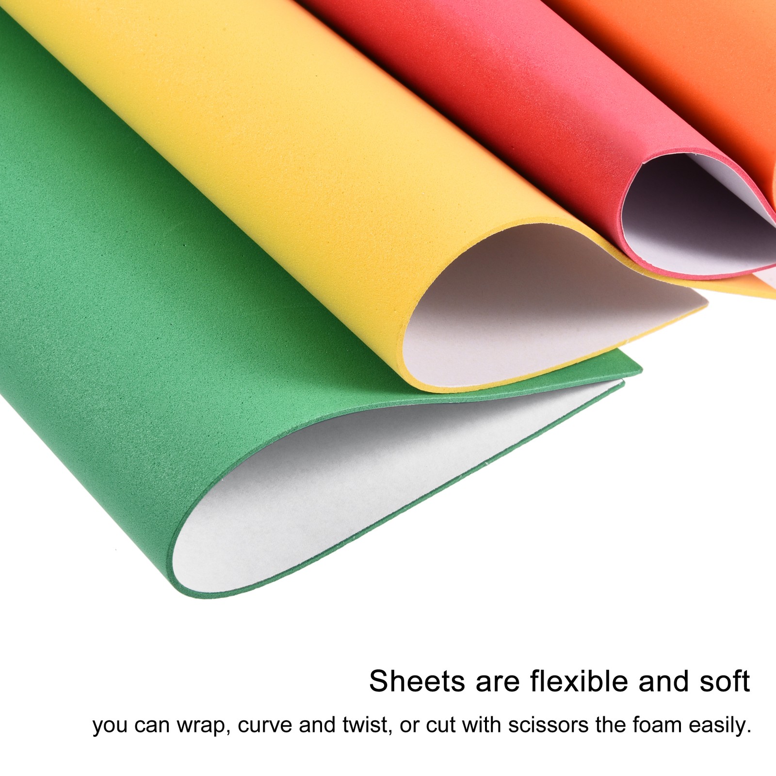 10pack Multicolor EVA Foam Sheets Self Adhesive 7.8 x 11.8 Inch 1.8mm Thickness