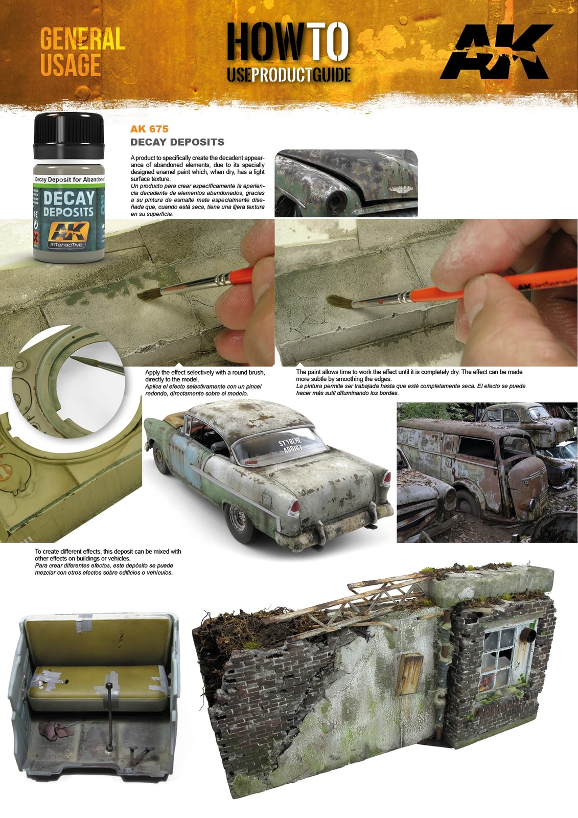 AK Interactive AK675Decay Deposit For Abandoned Vehicles Enamel 35ml - US