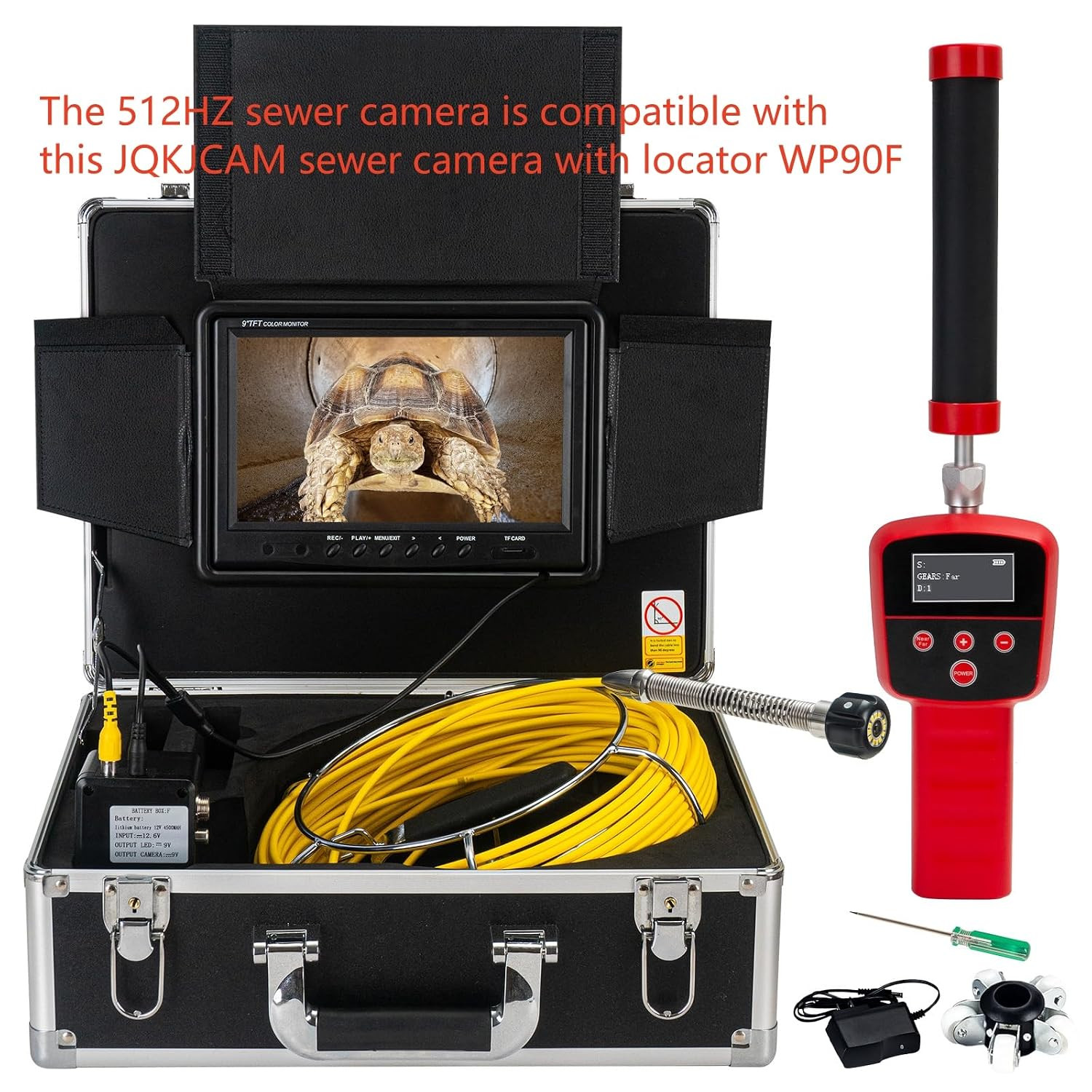 WP9600FTR 512HZ Sewer Camera Head Replacement Parts Self Leveling with Locator 1