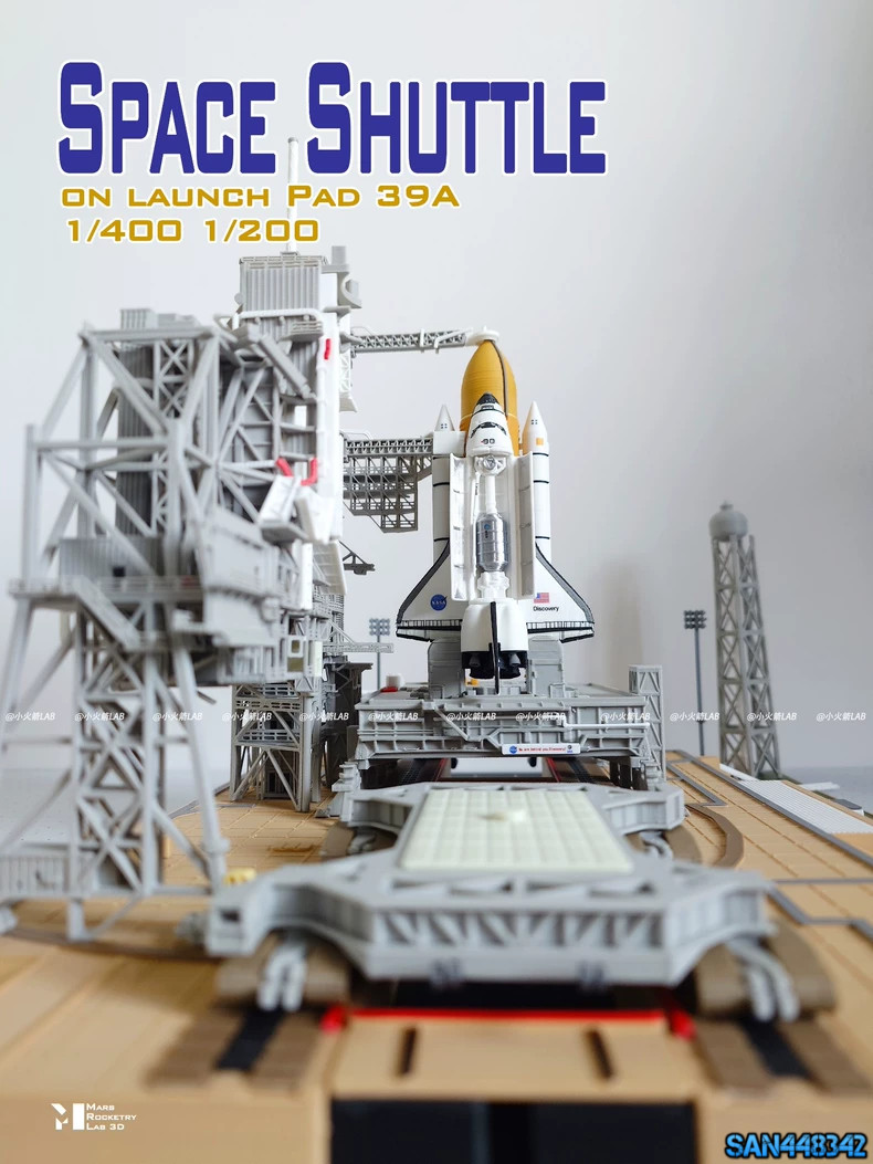 NEW 1/400 Dragon Space Shuttle Launch Site 3D Printed Model Gift