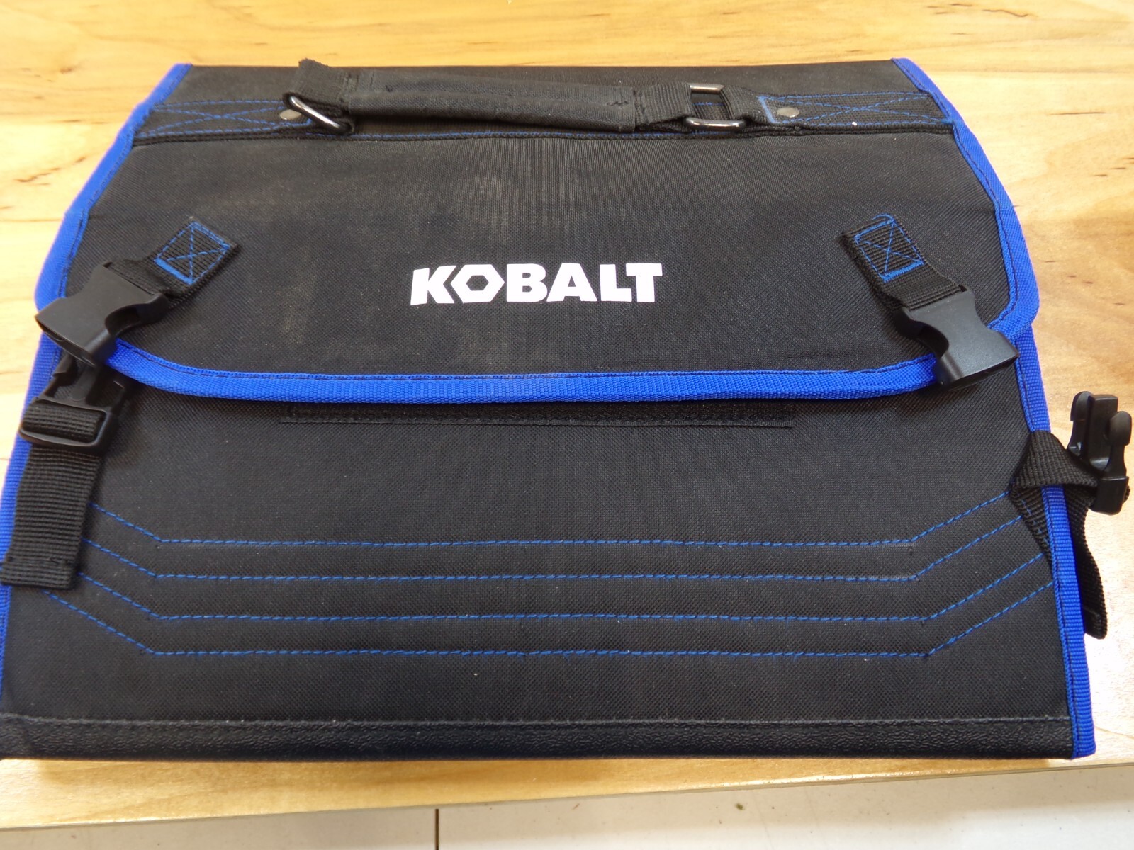 Kobalt Folding Tool Utility Organizer Bag Pockets Folds Flat