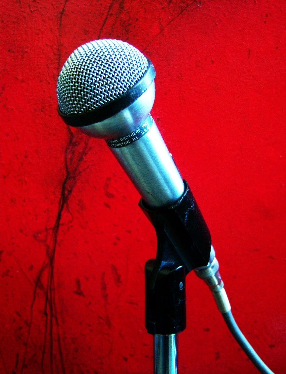 Vintage 1970's Shure PE53 / 533SA dynamic microphone Hi Z harp w accessories # 2