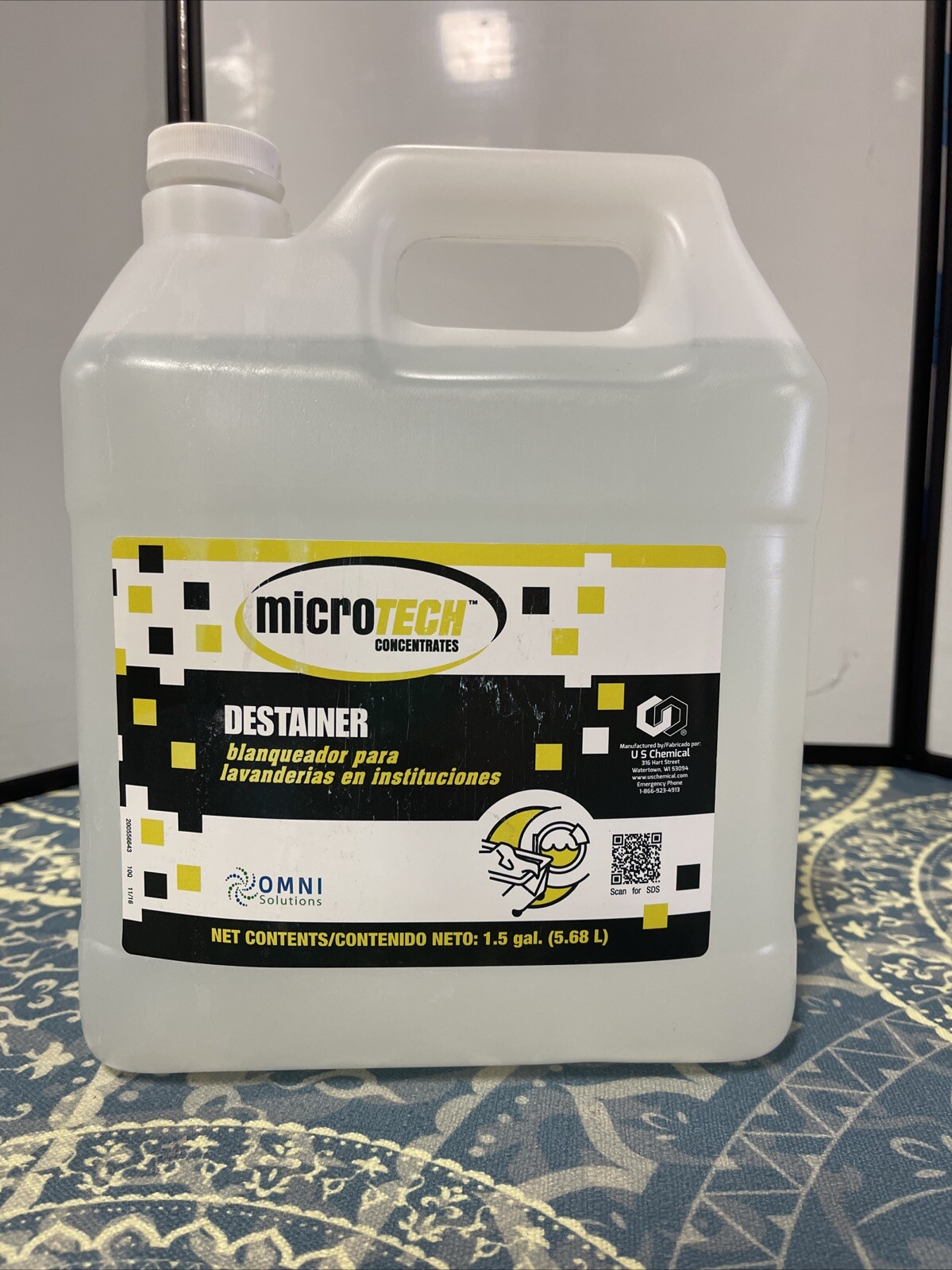 MicroTech Laundry Destainer Concentrate, 1.5 Gal.