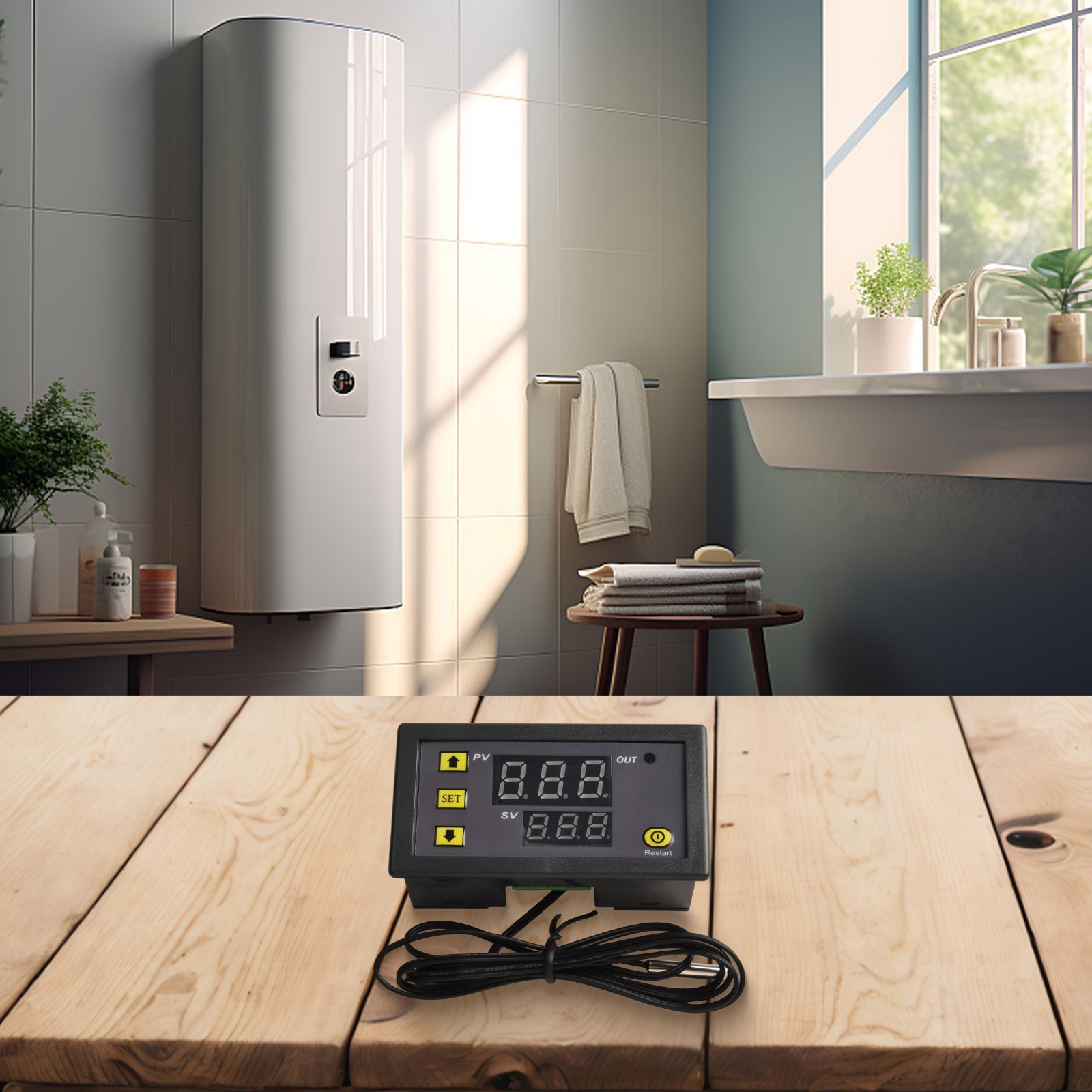 Relay Thermostat Waterproof Temperature Controller Control LED Digital DC 12V