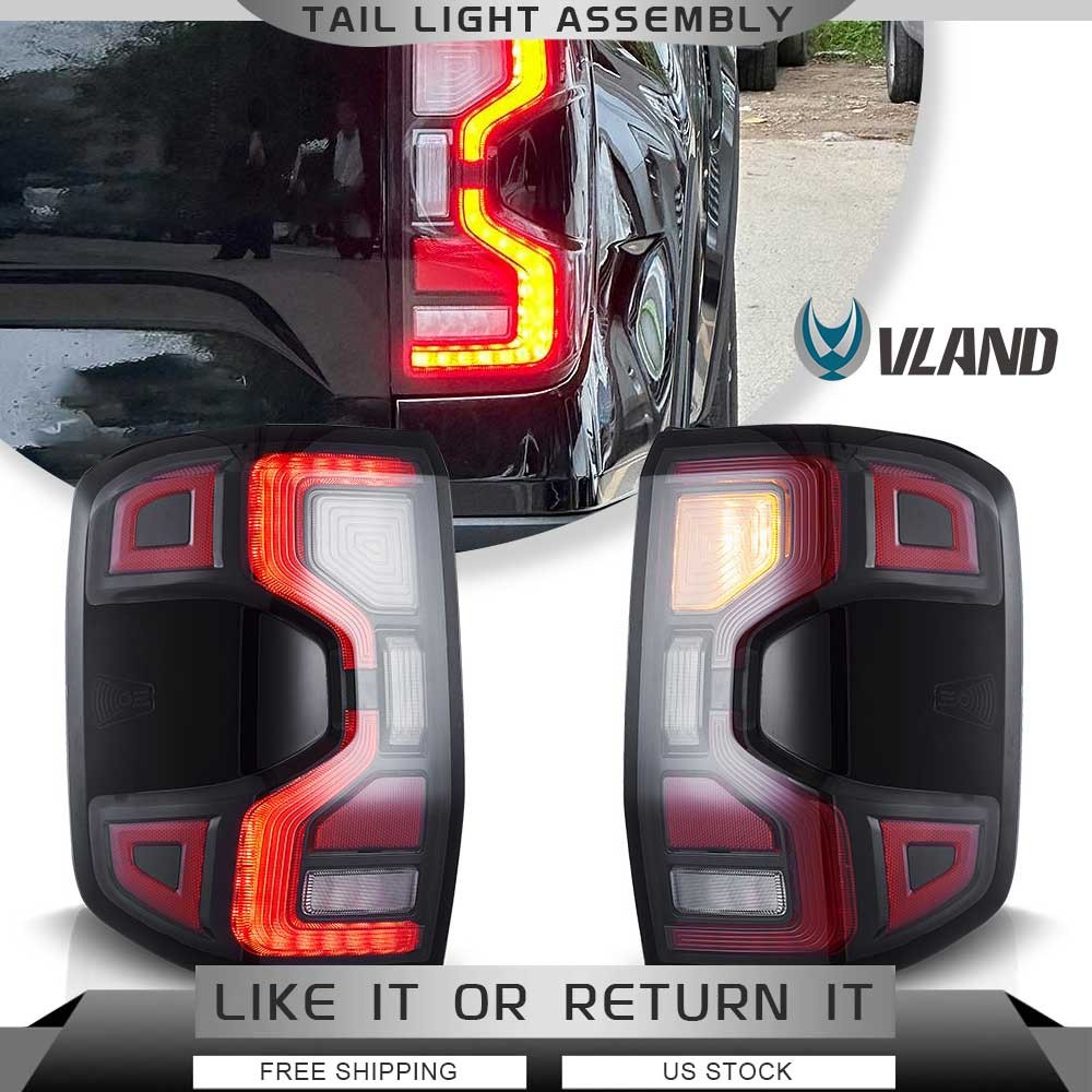 FULL LED Clear Tail lights For Ford Ranger 2022-2025 W/Animation Plug & Play Set
