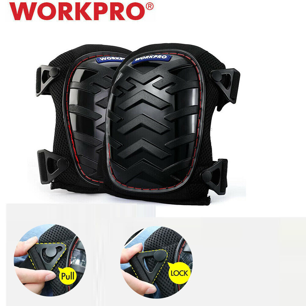 WORKPRO Professional Knee Pads W/Heavy Duty Foam Cushion Adjustable Buckle Strap