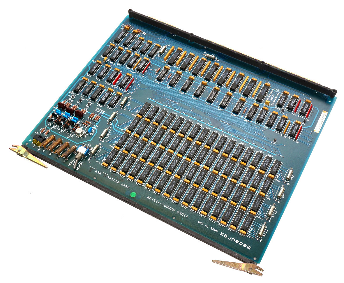 USED HONEYWELL MEASUREX 053596-01 VIDEO MEMORY BOARD REV. B, 04359600, 05359601