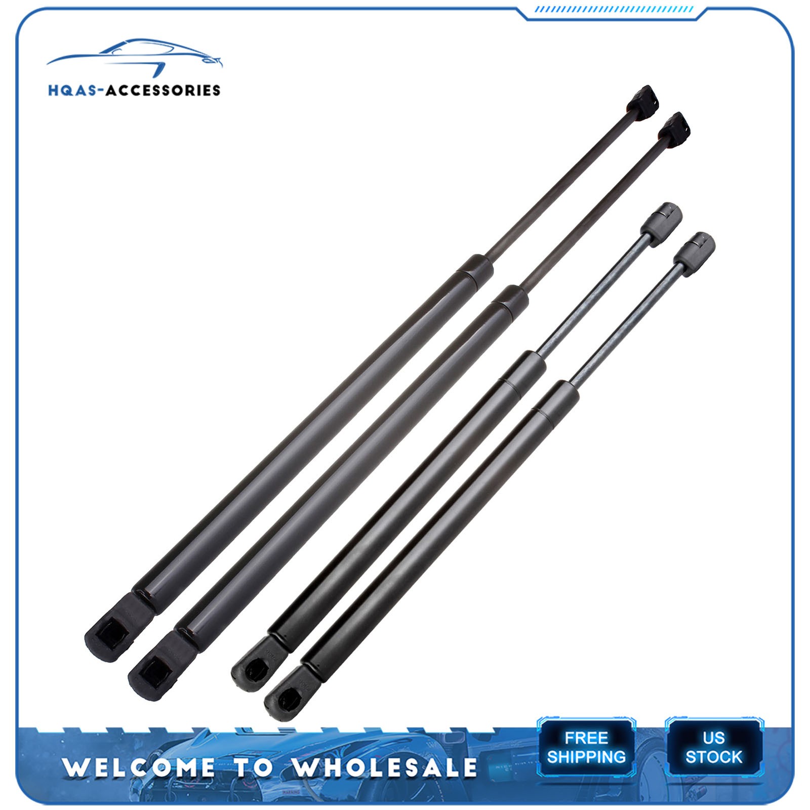 2 Hood & 2 Liftgate Tailgate Lift Supports Gas Strut Fits 2005-07 Nissan Murano
