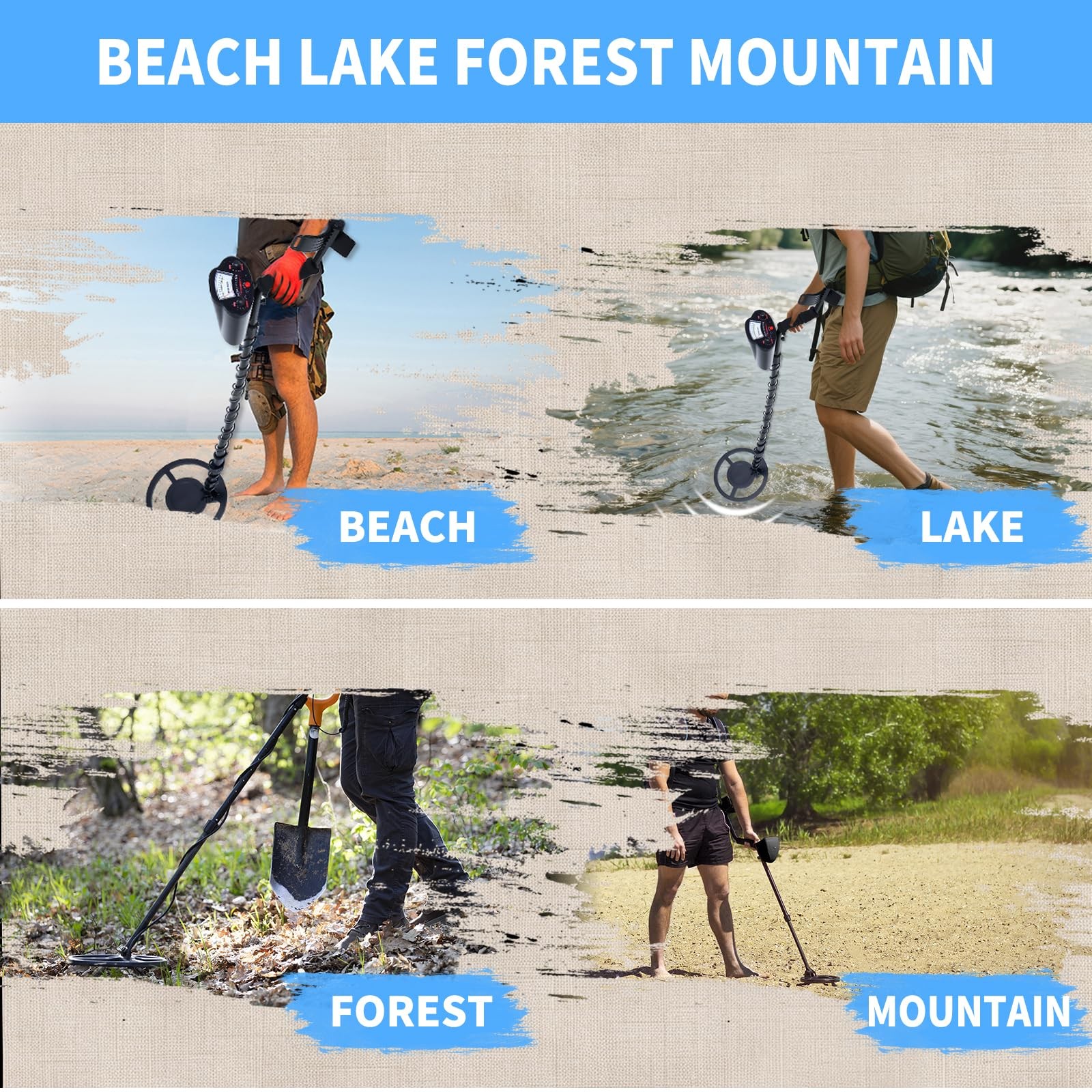 Cyphyja Metal Detector for Adults/Kids, Professional Entry Metal Gold Detecto...