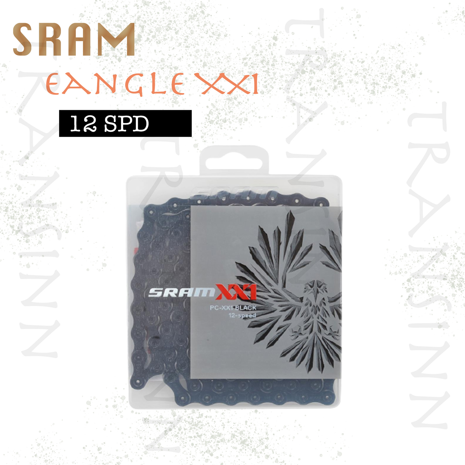 SRAM XX1 12Spd Eagle Hollow Pin Chain w/Eagle Power-Lock 126L BLACK MTB NIB
