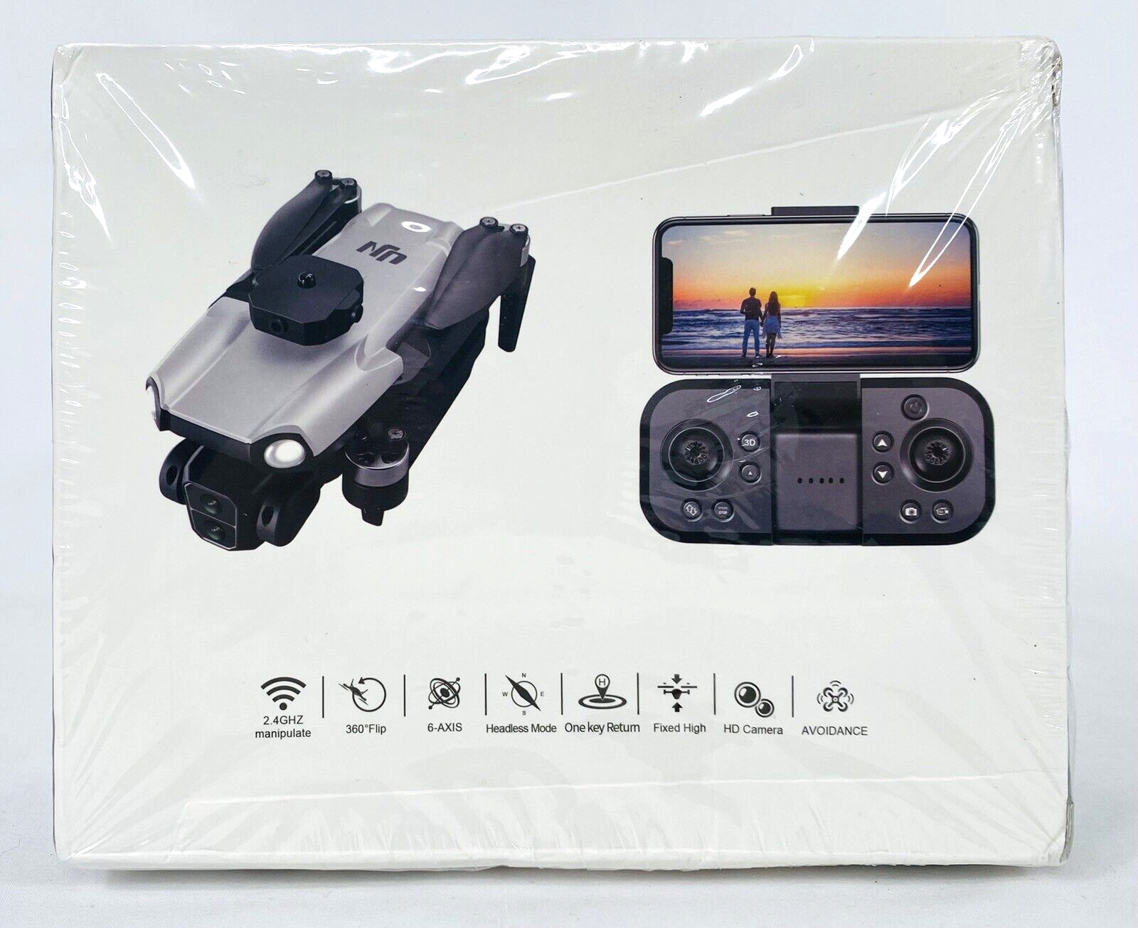 M9 Brushless Motor Quadcopter Drone - RC/Remote/Foldable - Black - NEW*