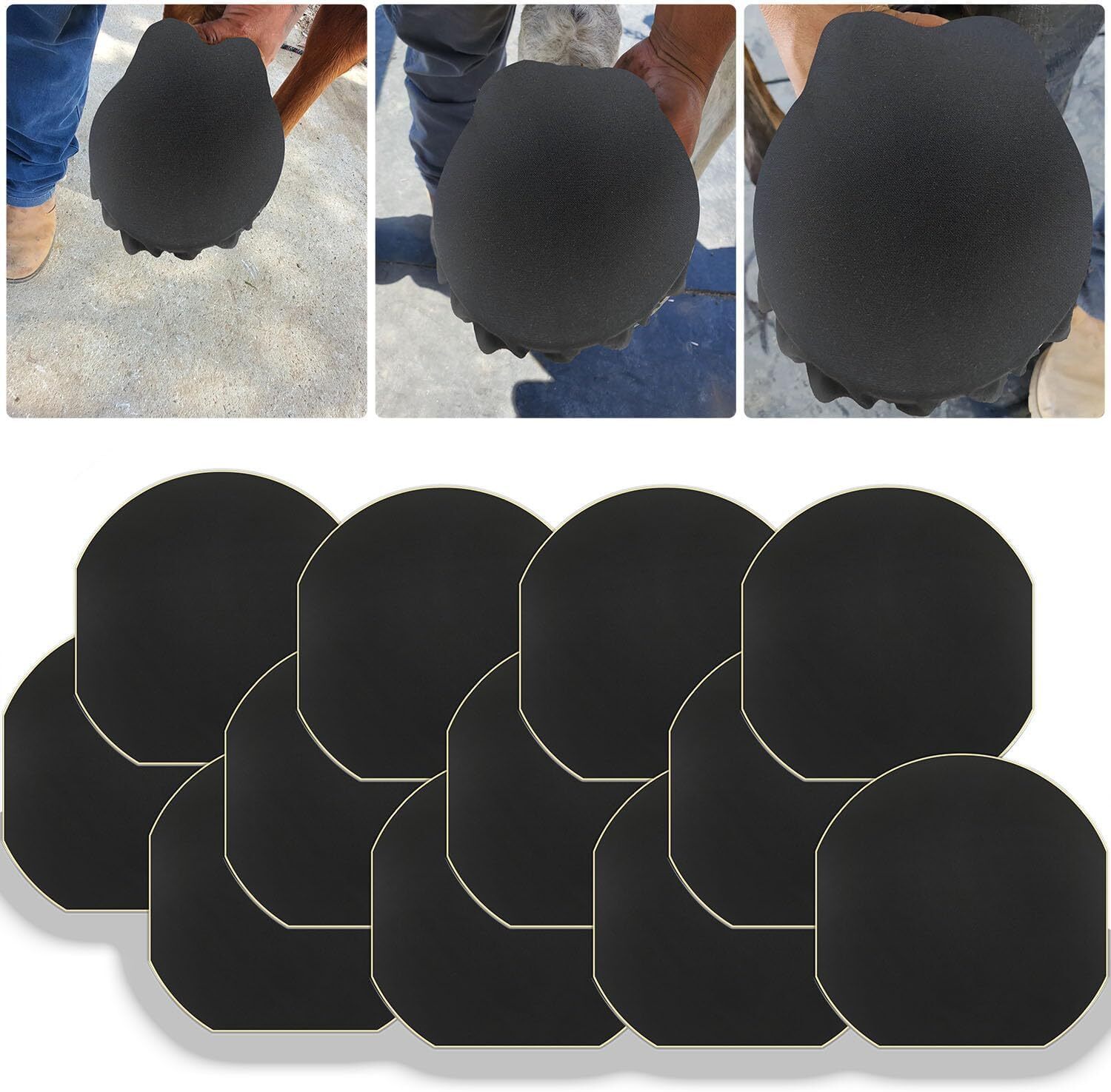 12 Pack Horse Hoof Tape Cotton Strong Sticky Horse Hoof Wraps Simple, Breatha...