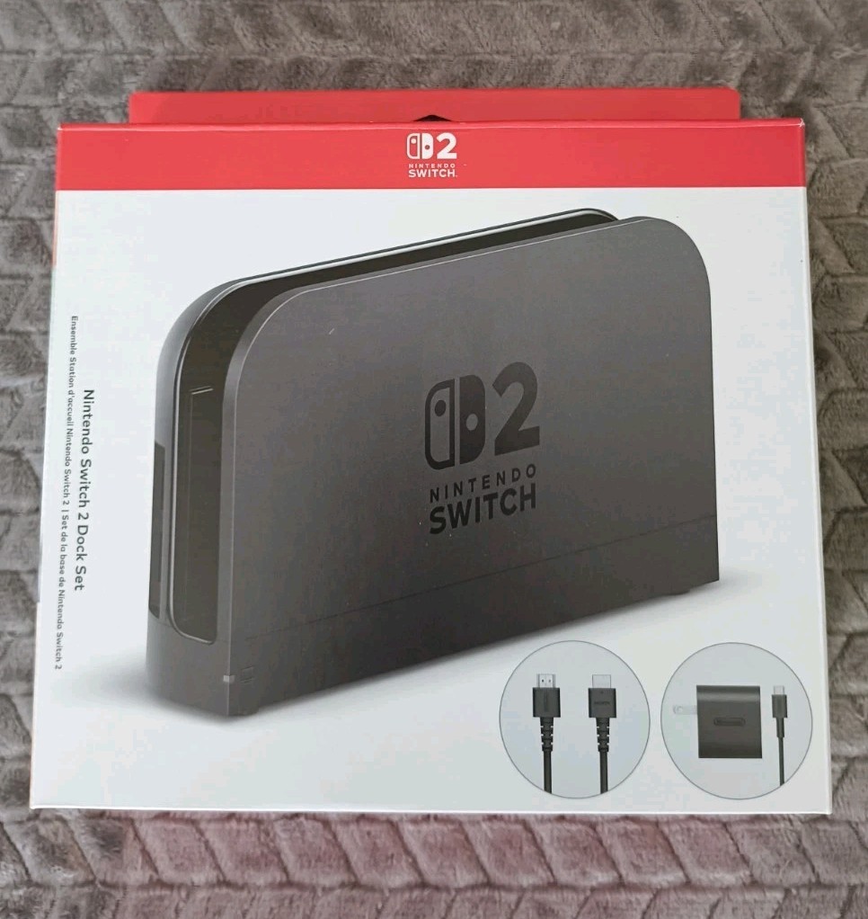 Genuine Nintendo Switch Black Dock EMPTY BOX Only