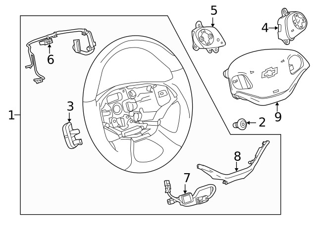 Genuine GM Black Cruise Control Switch 23141788