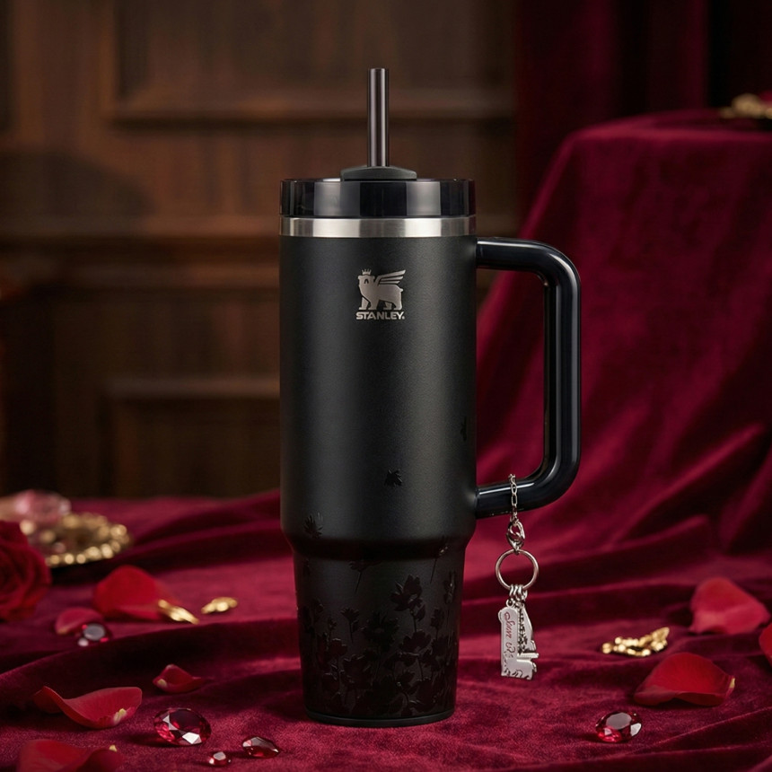 Stanley x Jennie Quencher H2.0 FlowState Tumbler 30oz Midnight Ruby