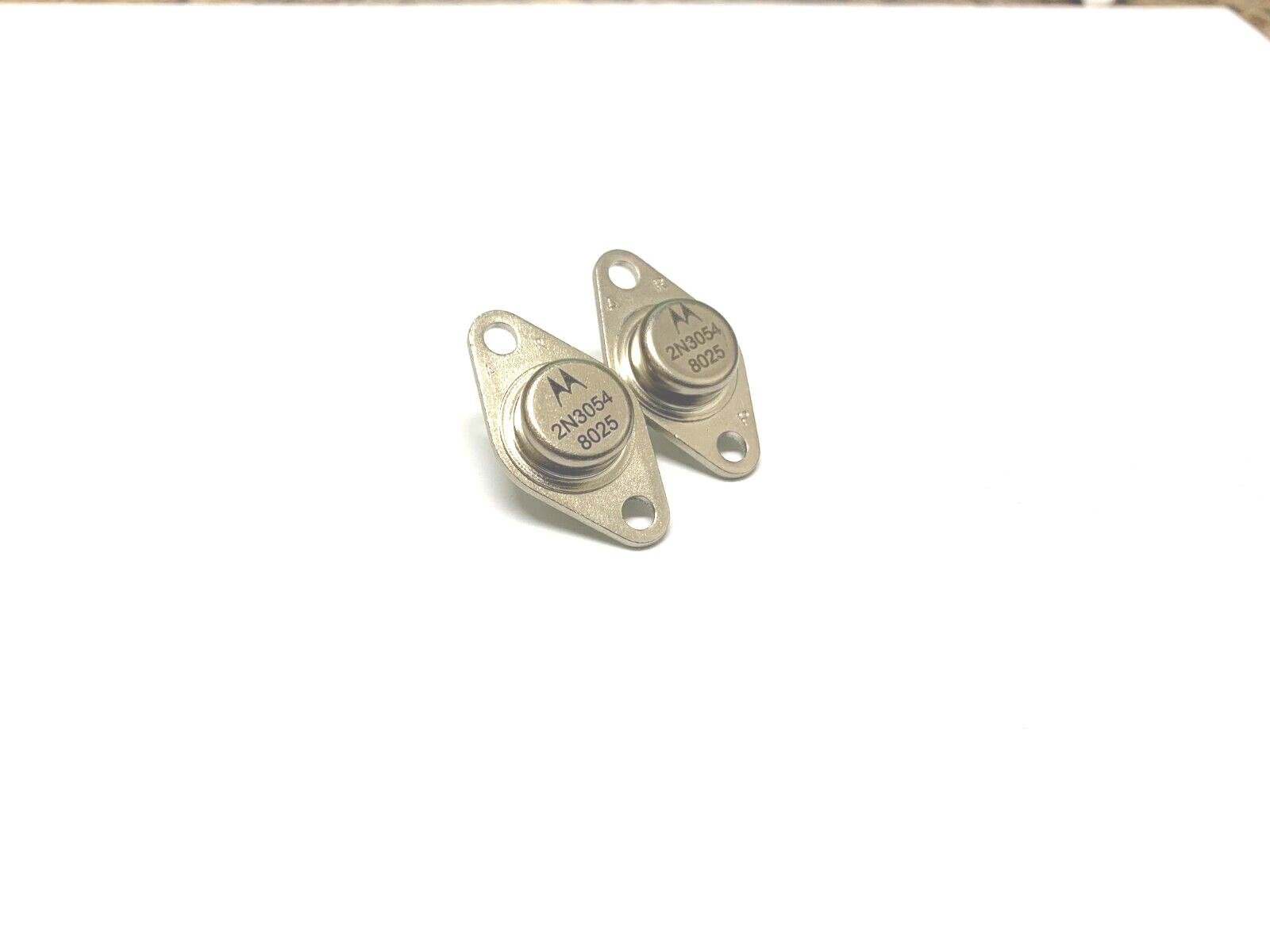 LOT OF 2   2N3054  55V 4A 25W Transistor TO-66 NPN By MOTOROLA