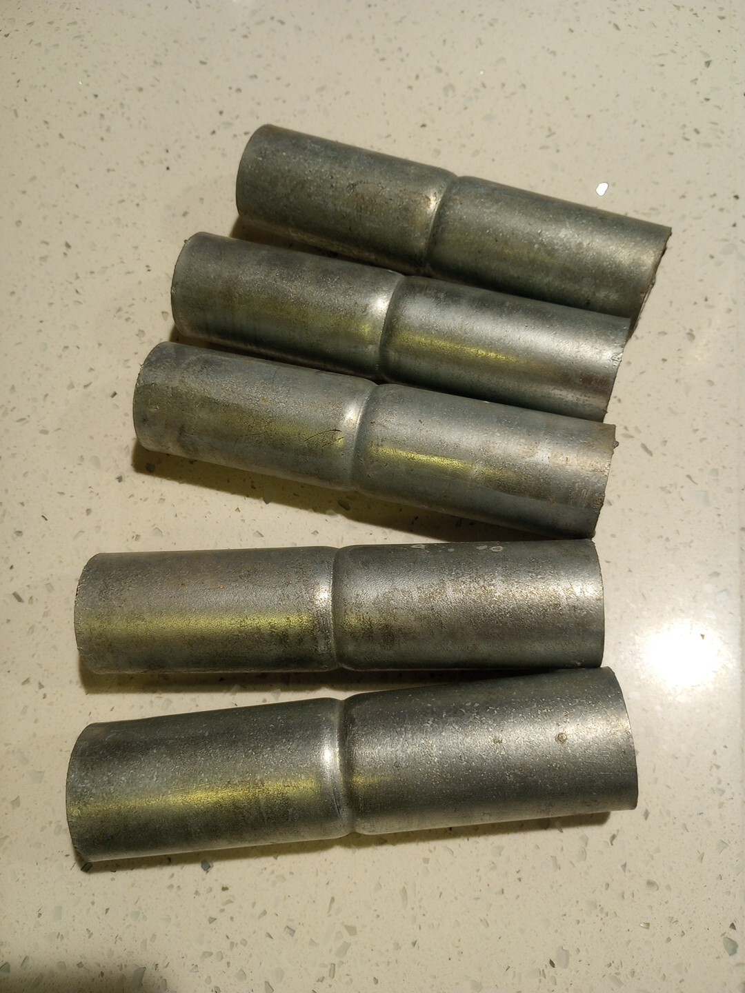 Lot Of 5 Top Rail Sleeves 1-3/8" x 6"Top Rail Connector.1-3/8 O.D New