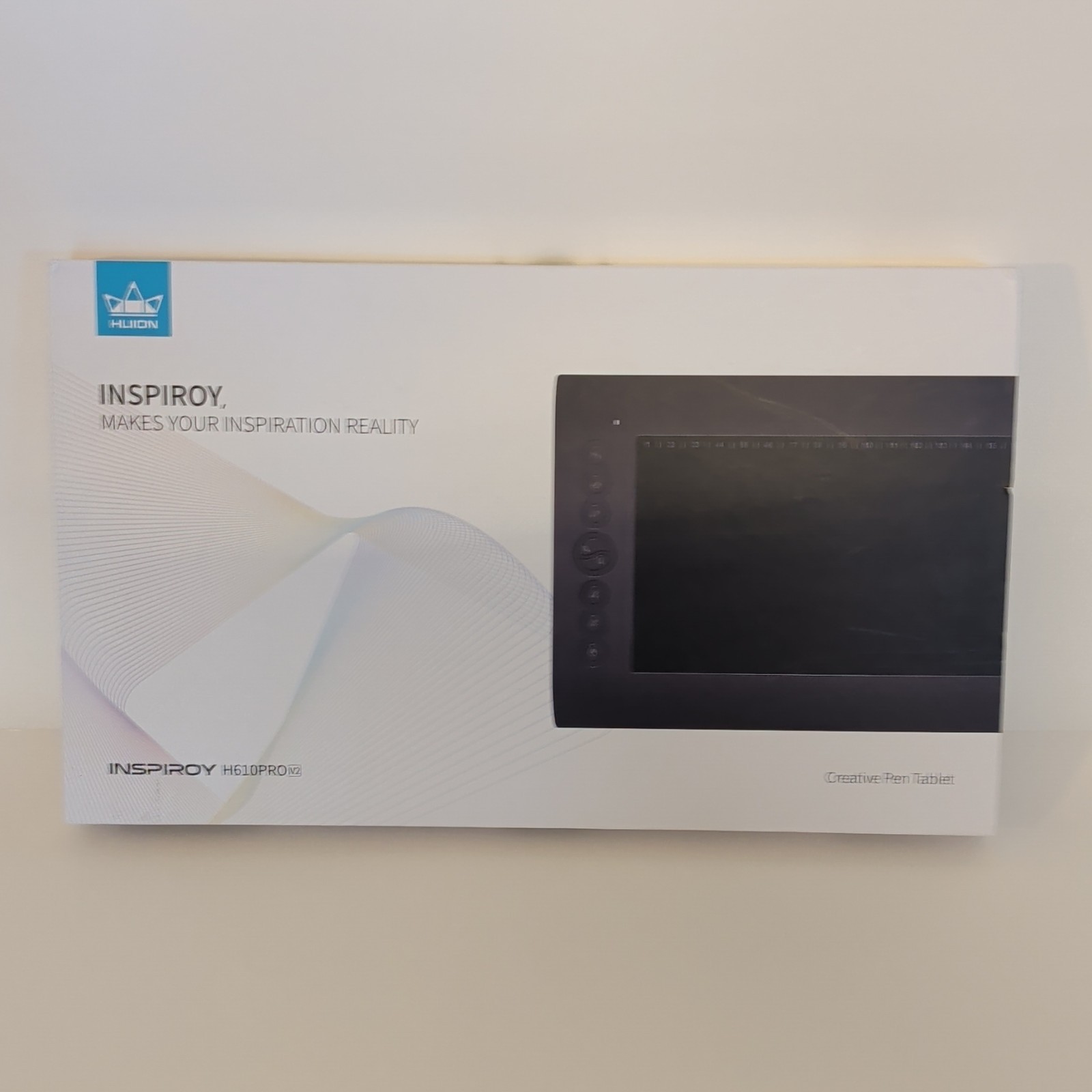 Huion Inspiroy H610PRO V2 Graphics Pen Tablet w/ Pen & USB Cable, Wired