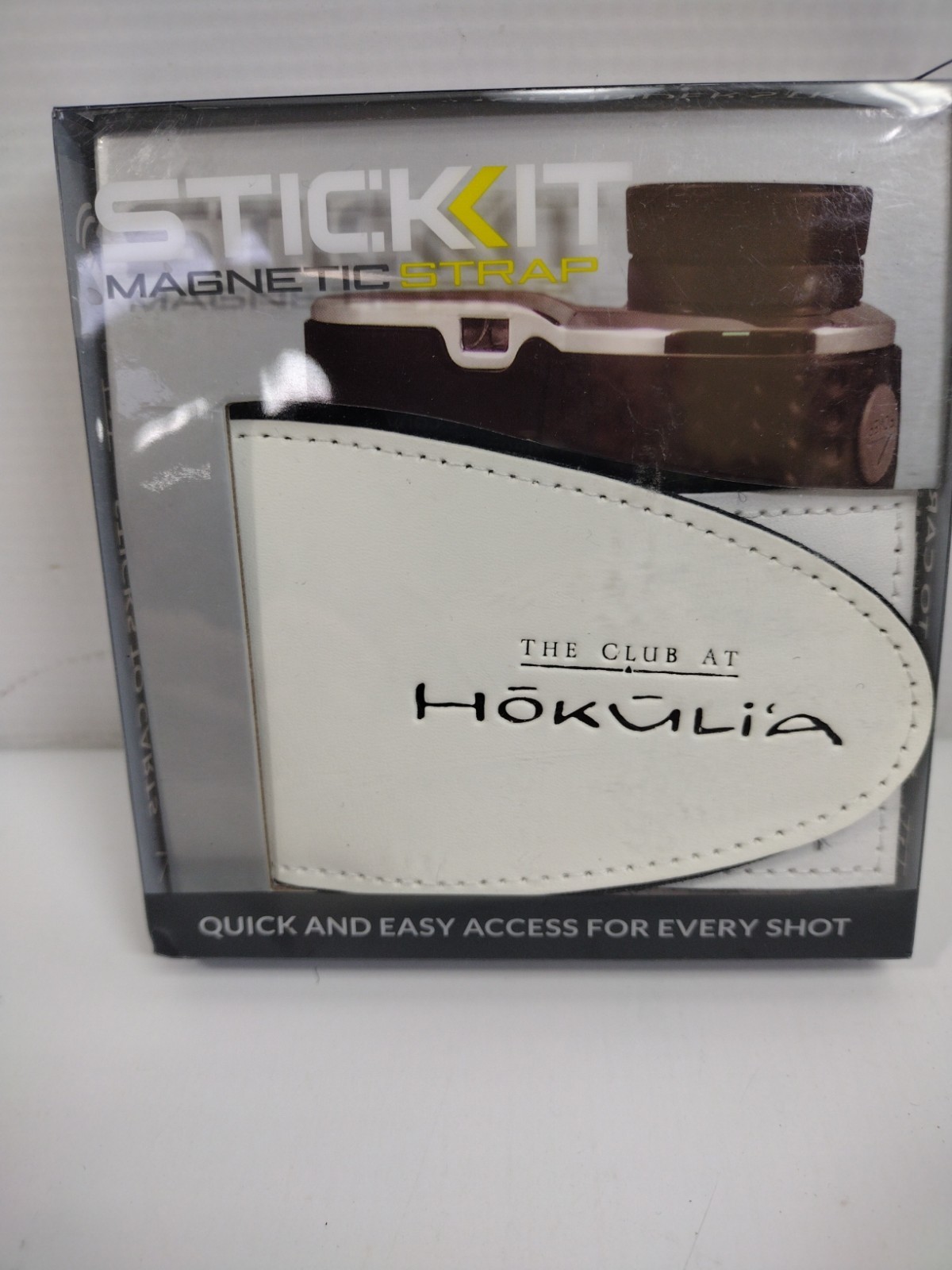 STICKIT Magnetic Rangefinder Strap Securely Holds to Golf Carts and Golf Clubs