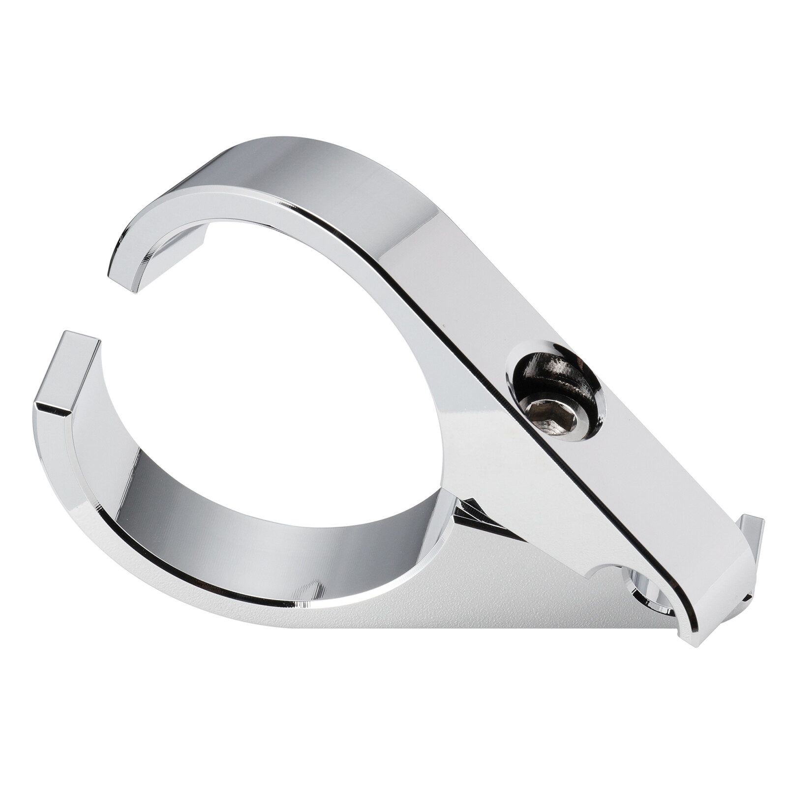 1 1/2" Handlebar Clutch Throttle Cable Brake Line Clamp For Harley Yamaha Chrome