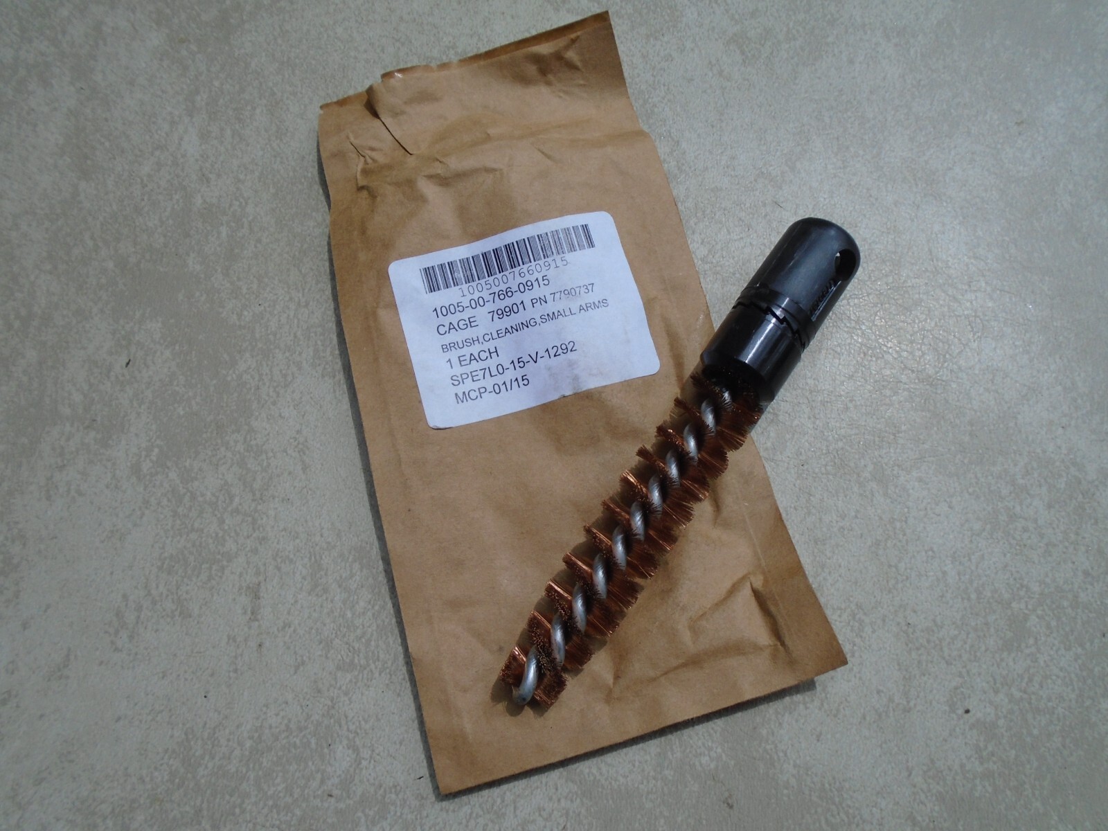 USGI US Military .50 Caliber Copper Alloy Bore Cleaning Brush 1005-00-766-0915