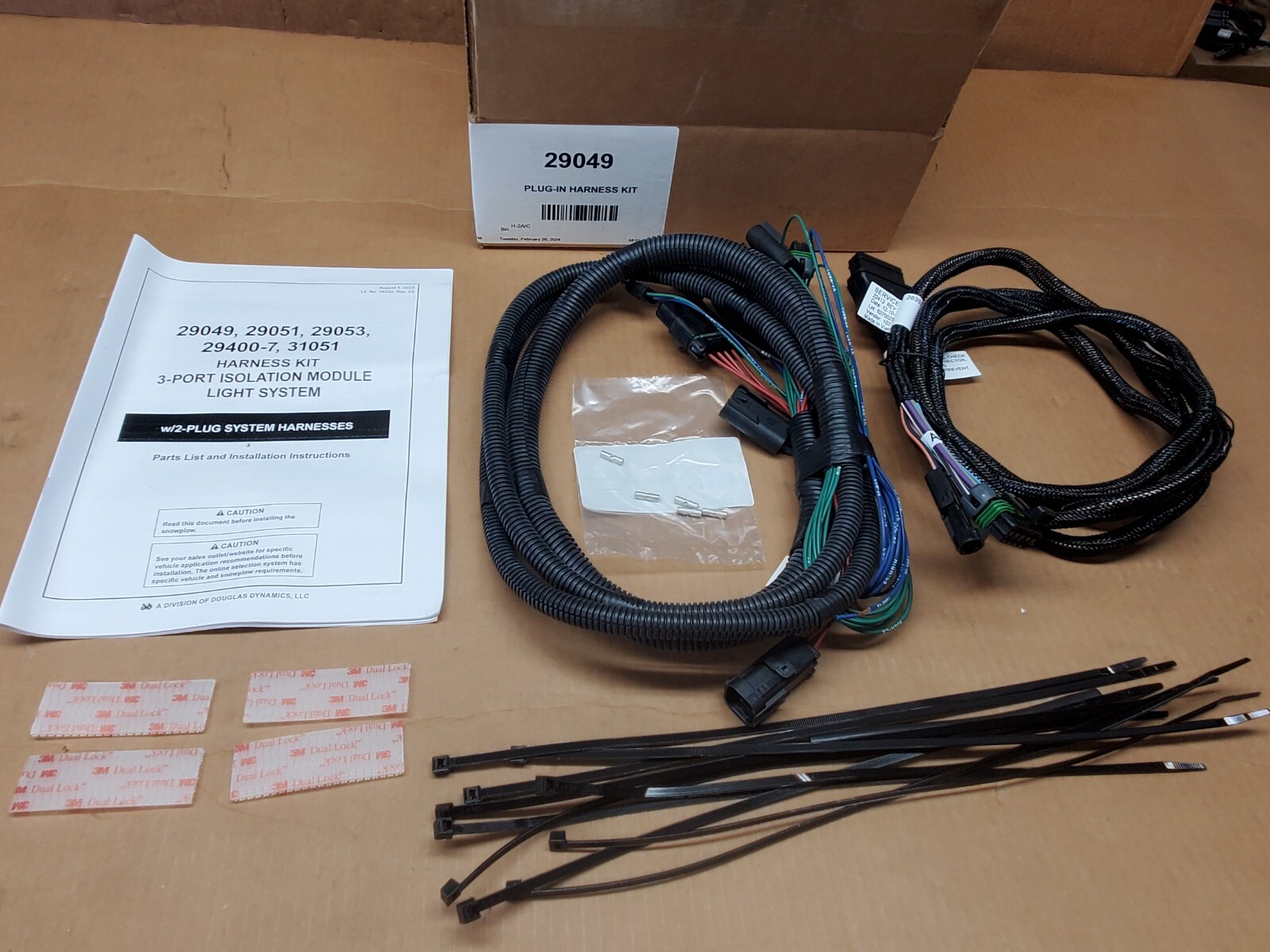 Western Fisher 29049 3 port H13 Headlight Wiring Kit Snow 08-16 Ford Superduty