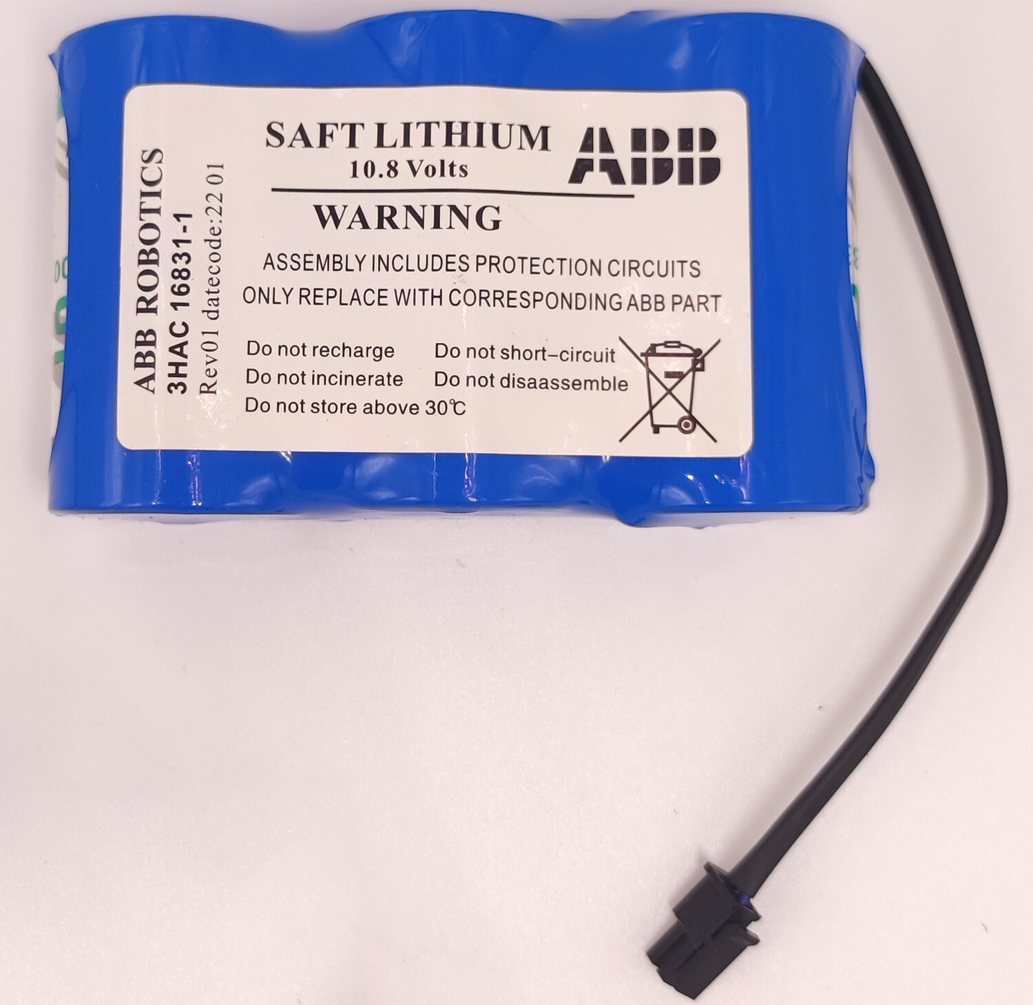 3HAC13150-1 / 3HAC16831-1 Battery for ABB 10.8V 17000mah Backup Battery