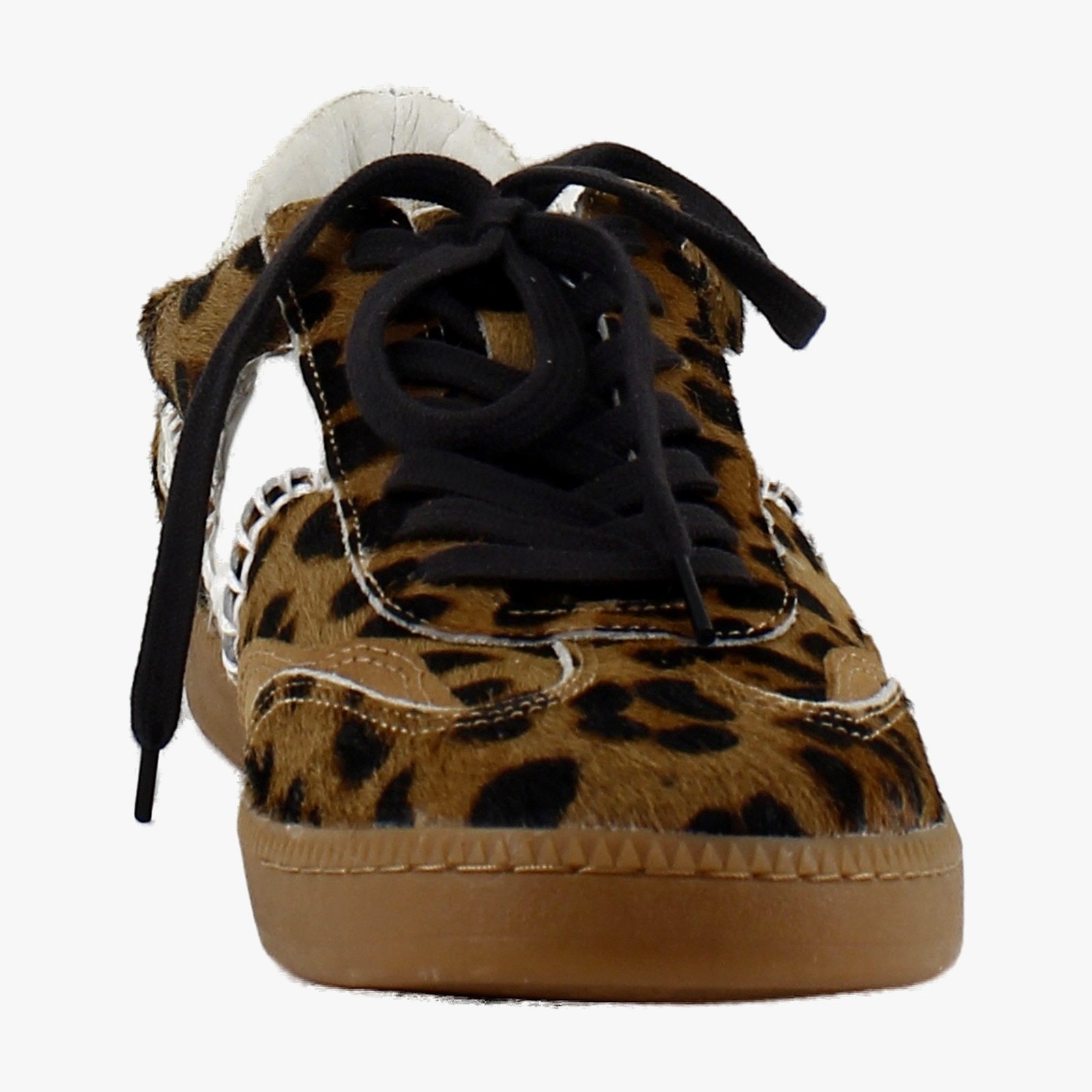 Dolce Vita Notice Stitch Women's Fashion Sneakers Dark Leopard Calf Hair