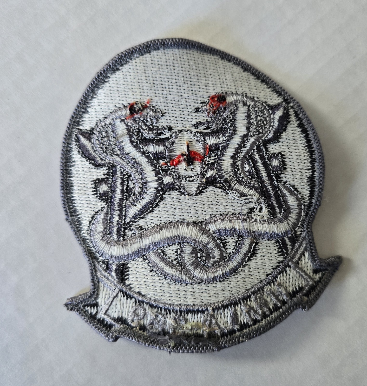 HMLA-369 USMC Marine Helicopter Squadron Patch Cobra Skull Subdued