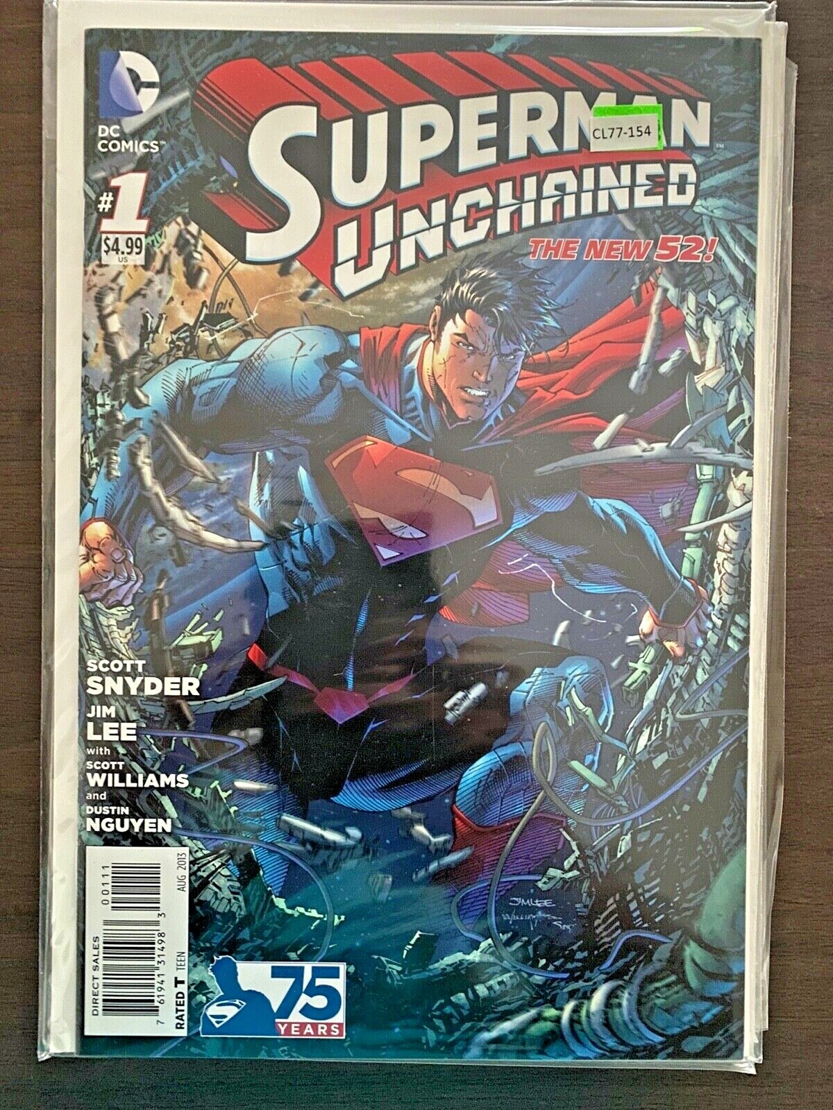 Superman Unchained #1 2013 High Grade 9.4 DC Comic Book CL77-154