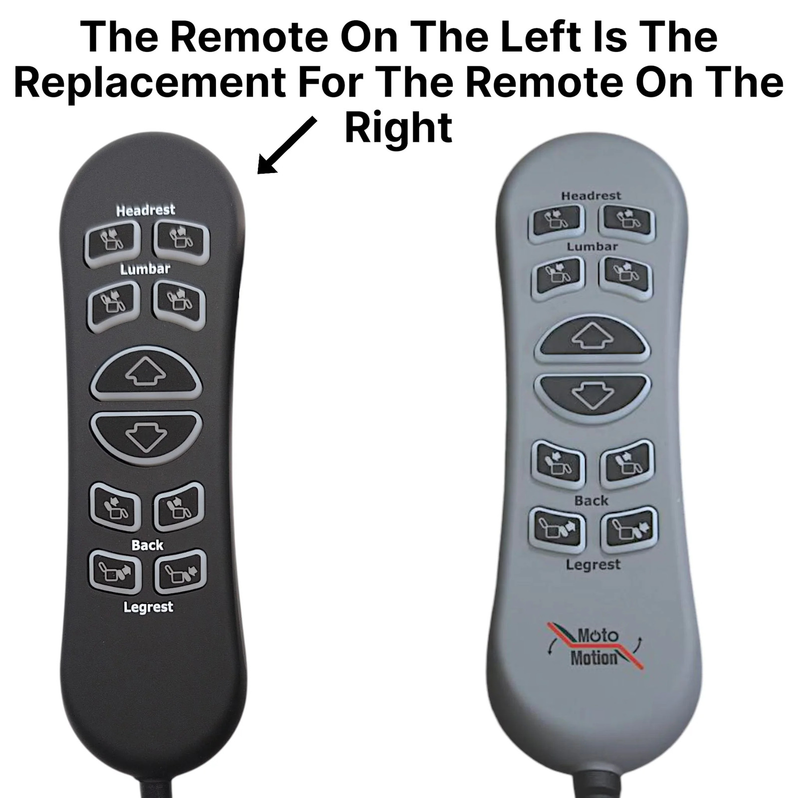Moto Motion HSW310 Remote Hand Control 10-Button, 5-Pin, USB Replacement