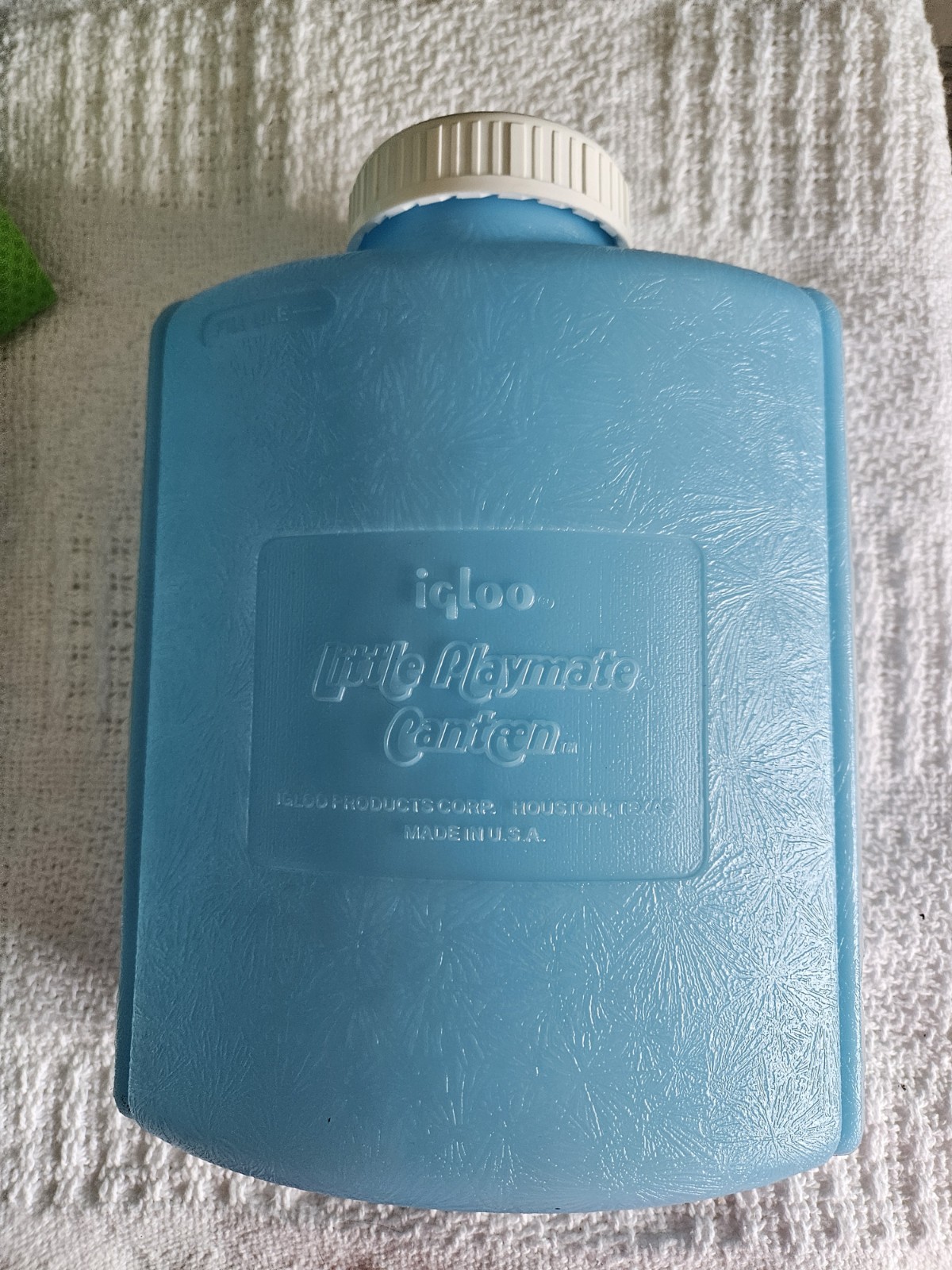Igloo Little Playmate Canteen 9” Ice Pack Cooler Water Bottle Blue USA Vtg