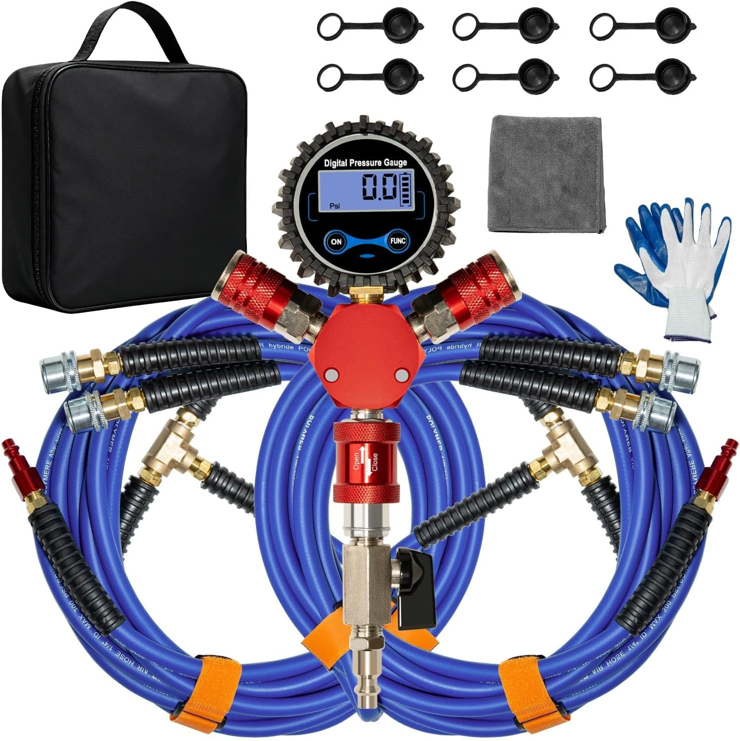 4 Way Tire Inflator, 4 Tire Inflation Deflation System, 4 Tire Air up down Syste