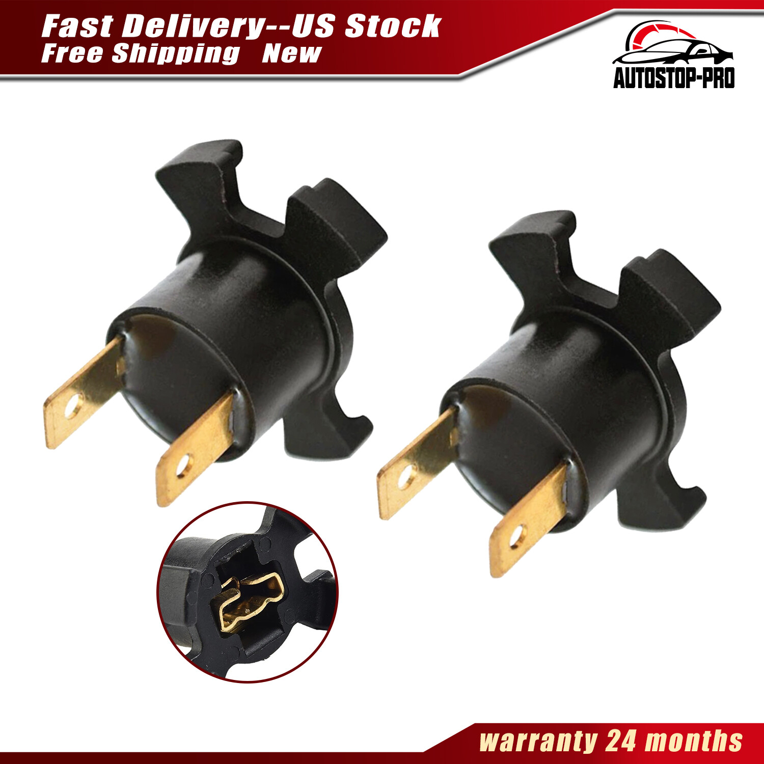 2 Front Headlamp Adapter for 33116-S6M-003 Acura RSX 2002-2006 Odyssey 2005-2008