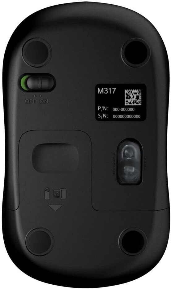 Logitech M317 Wireless Mouse - Black (no receiver)