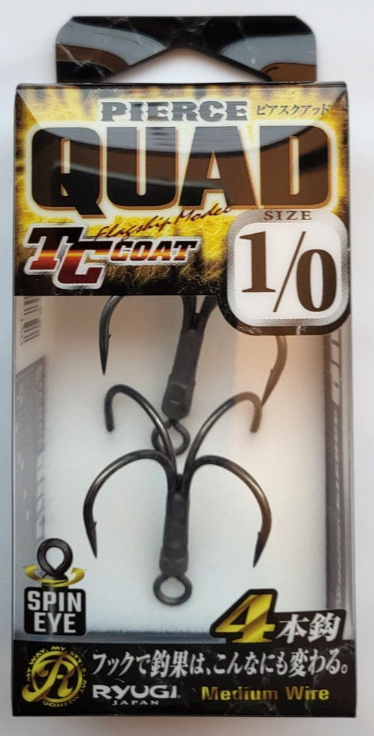 RYUGI JAPAN PIERCE QUAD HOOK  JDM Choose Size NEW