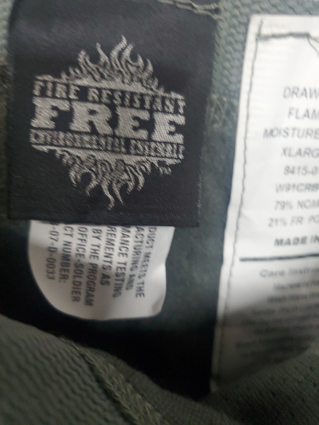 Xl TEAM SOLDIER PECKHAM FREE FR UNDERSHIRT BASE LAYER INSULATED X Large Regular