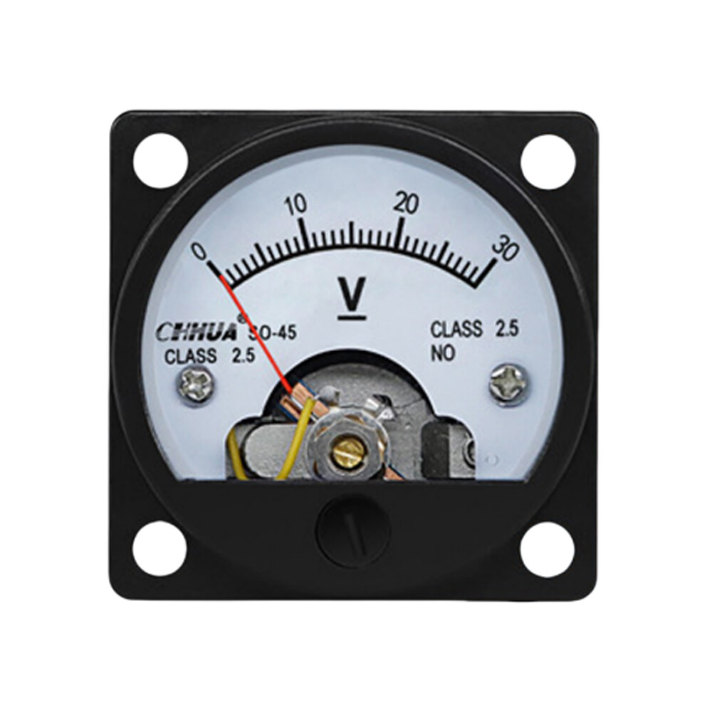 DC 0- 30V Analog Voltmeter Analogue Voltage panel meter SO45 directly Connect US