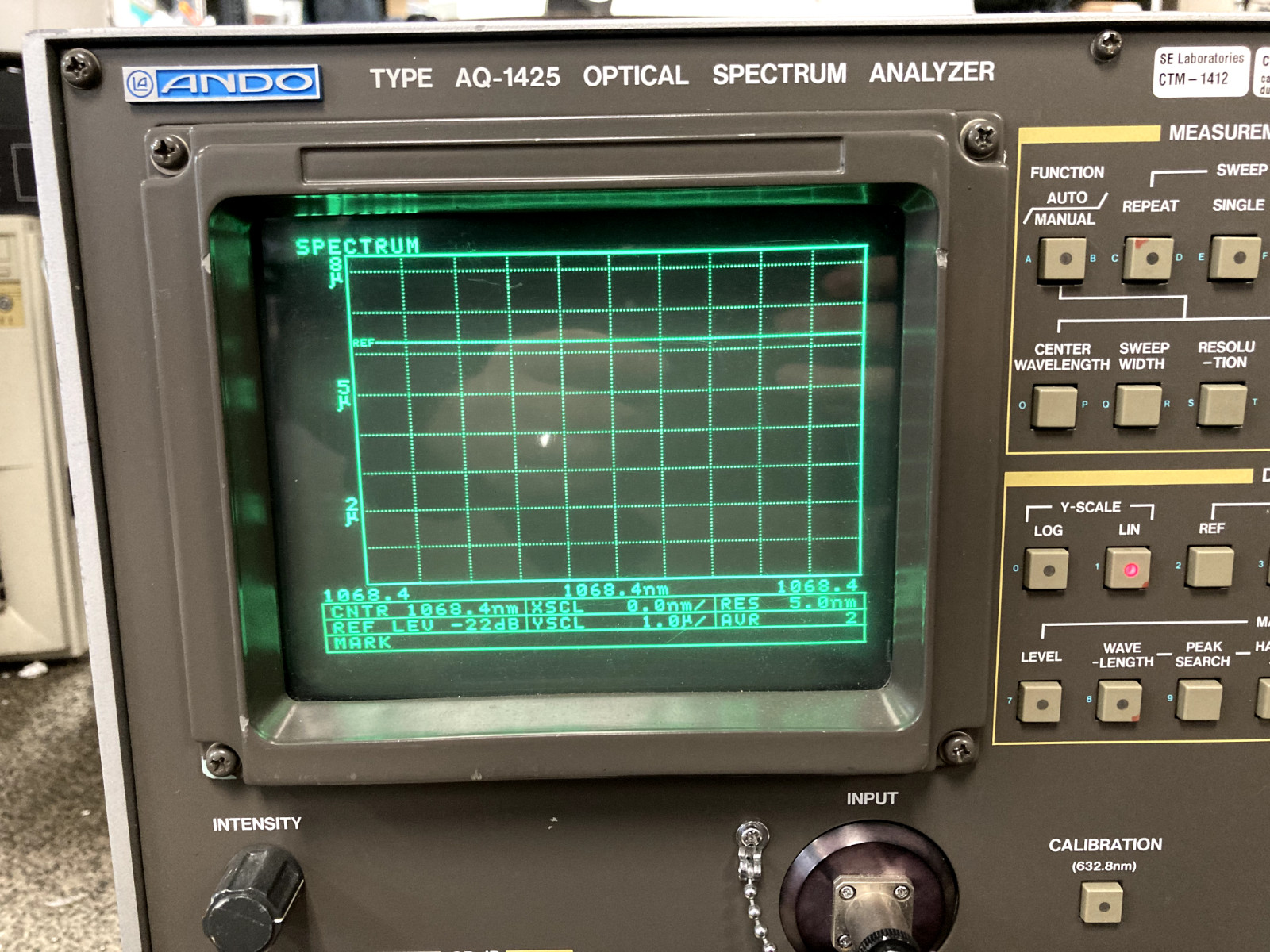 Ando Optical Spectrum Analyzer Model AQ-1425 Parts *READ