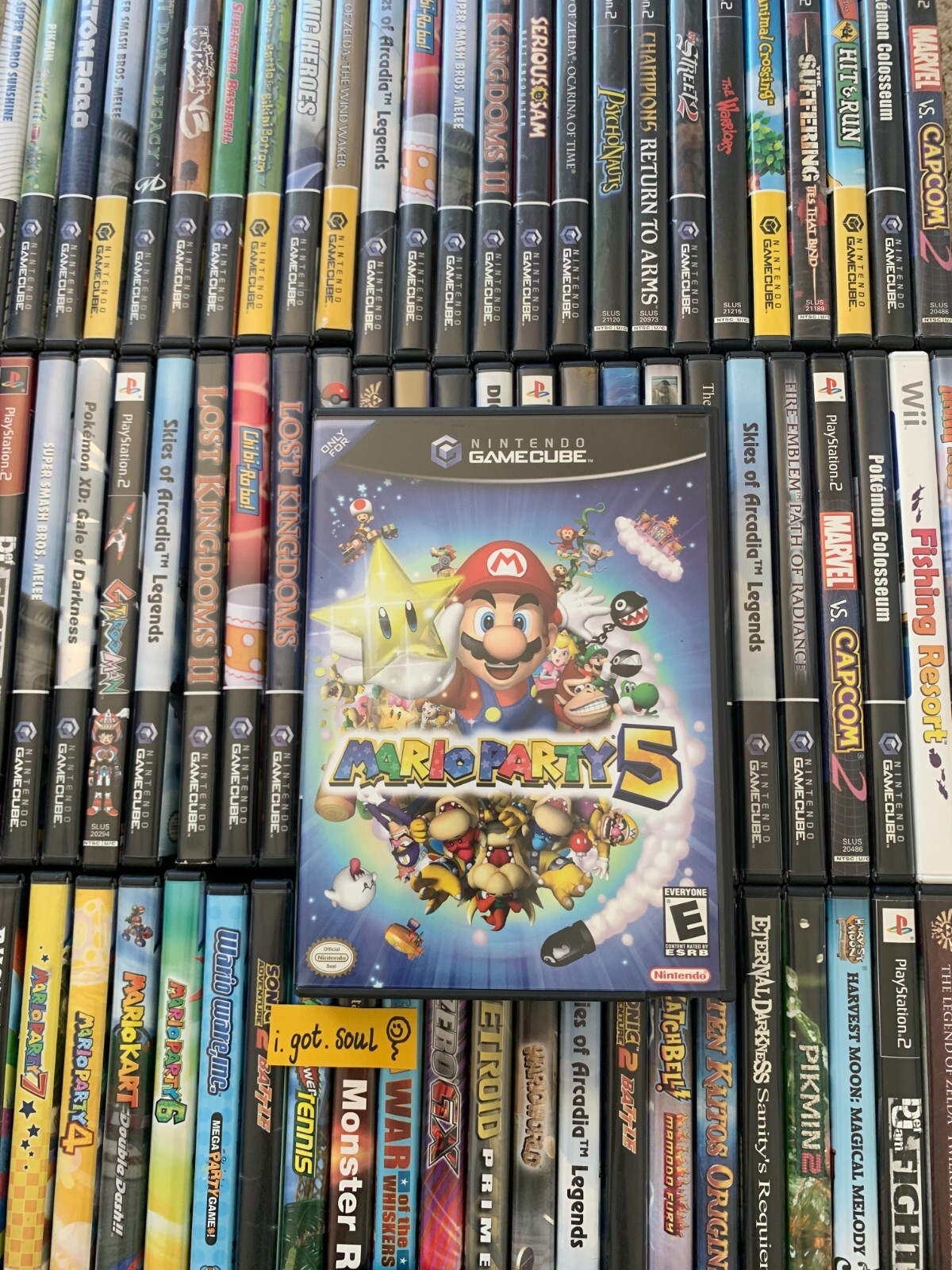 Mario Party 5 Original Case + Artwork Insert ONLY Gamecube OEM NO GAME MANUAL