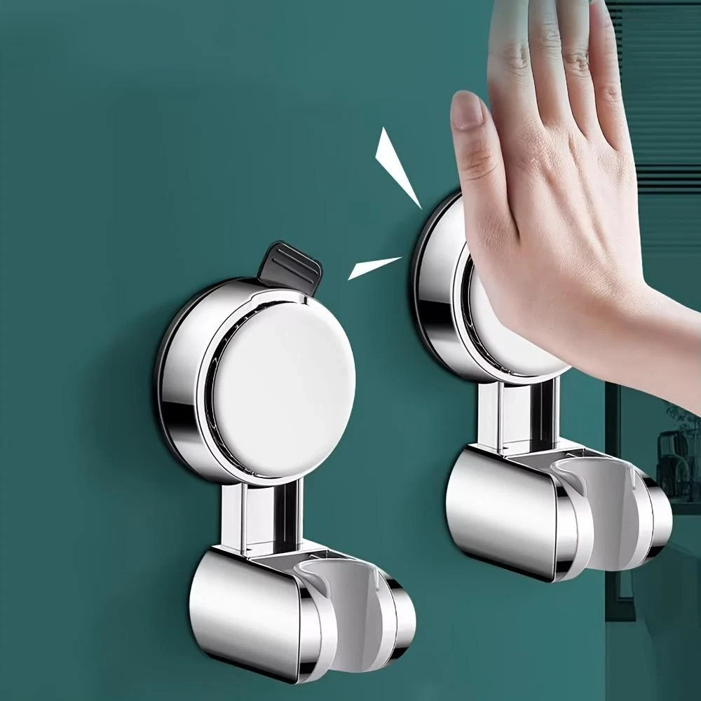 Adjustable Shower Head Holder Wall Mount Abs Bracket Strong Adhesive Suction Cup