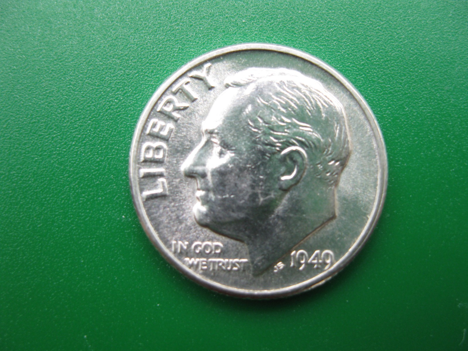 1949 Roosevelt Dime Gem BU+ with FTB! #1242606