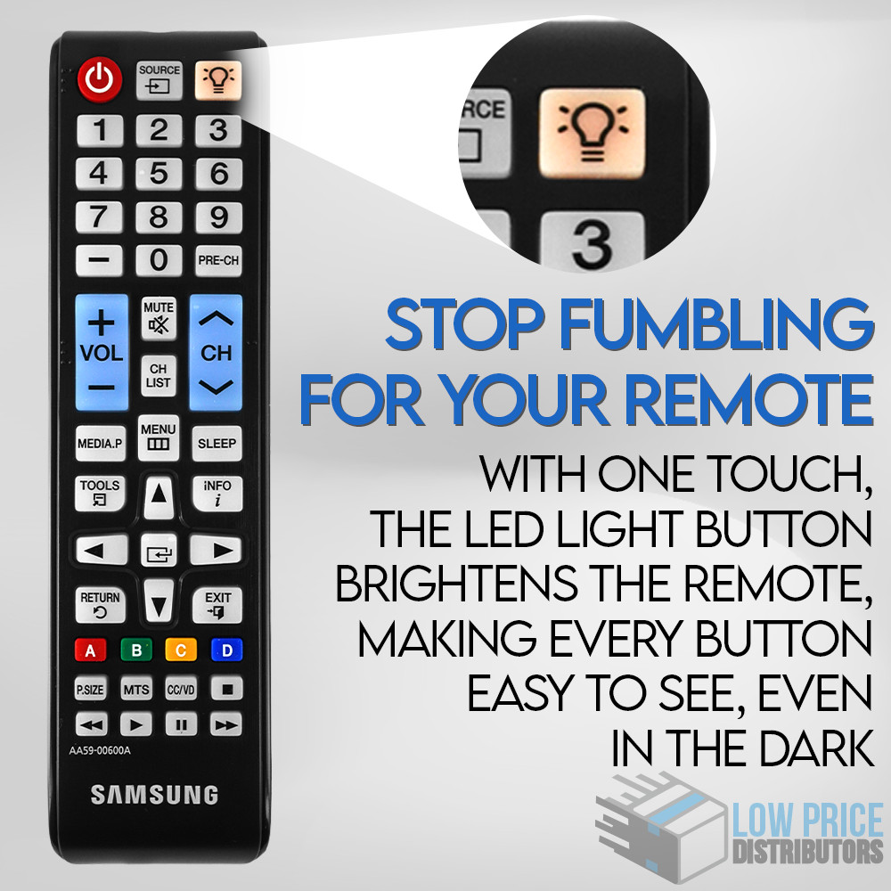 Genuine Samsung AA59-00600A Remote Control w/ Backlight Button UN40EH5000