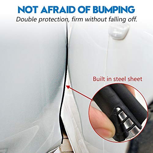 20FT Car Door Weather Strip with Top Bulb, PVC Plastic Trim with EPDM 20 Ft