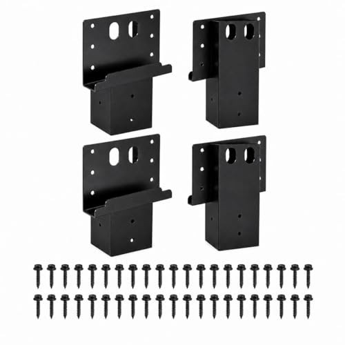 4x4 Compound Angle Brackets Deer Blind 4x4 Compound Angle Bracket(4 Pcs) Black
