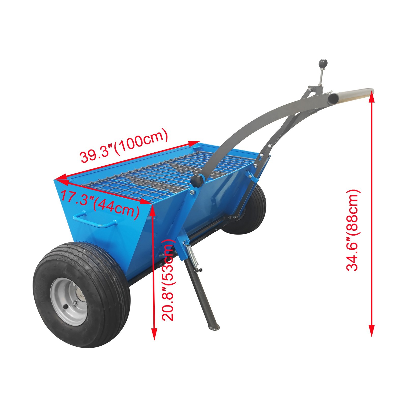 Hand-pushed Corundum Spreader with Large-Capacity Hopper for Floor Construction
