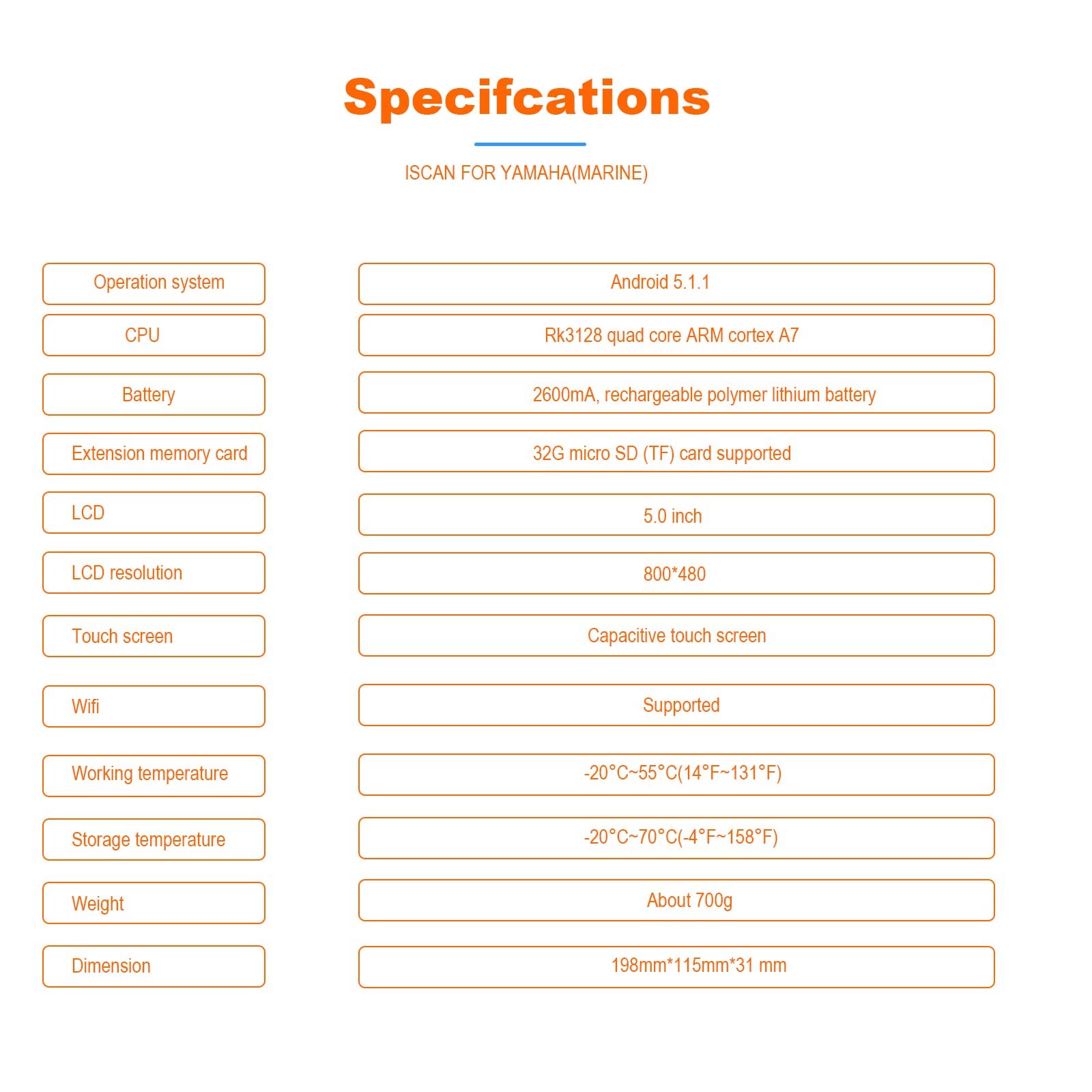 OBDSTAR iScan for YAMAHA Marine Diagnostic Tablet Code Read Data Flow ActionTest