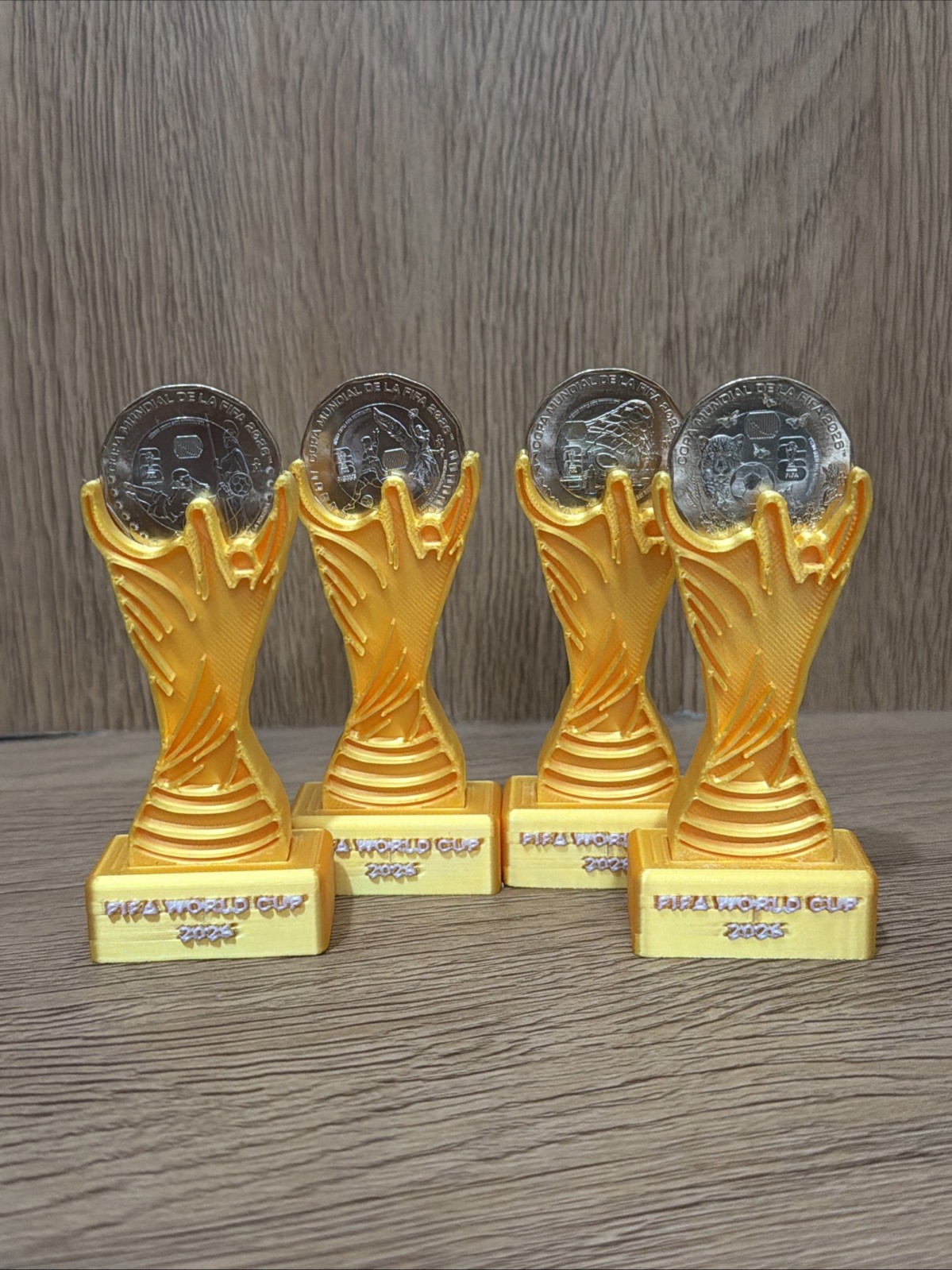 Mexico $20 Pesos, 4 Coin Full Set With Displays, 2026 FIFA World Cup