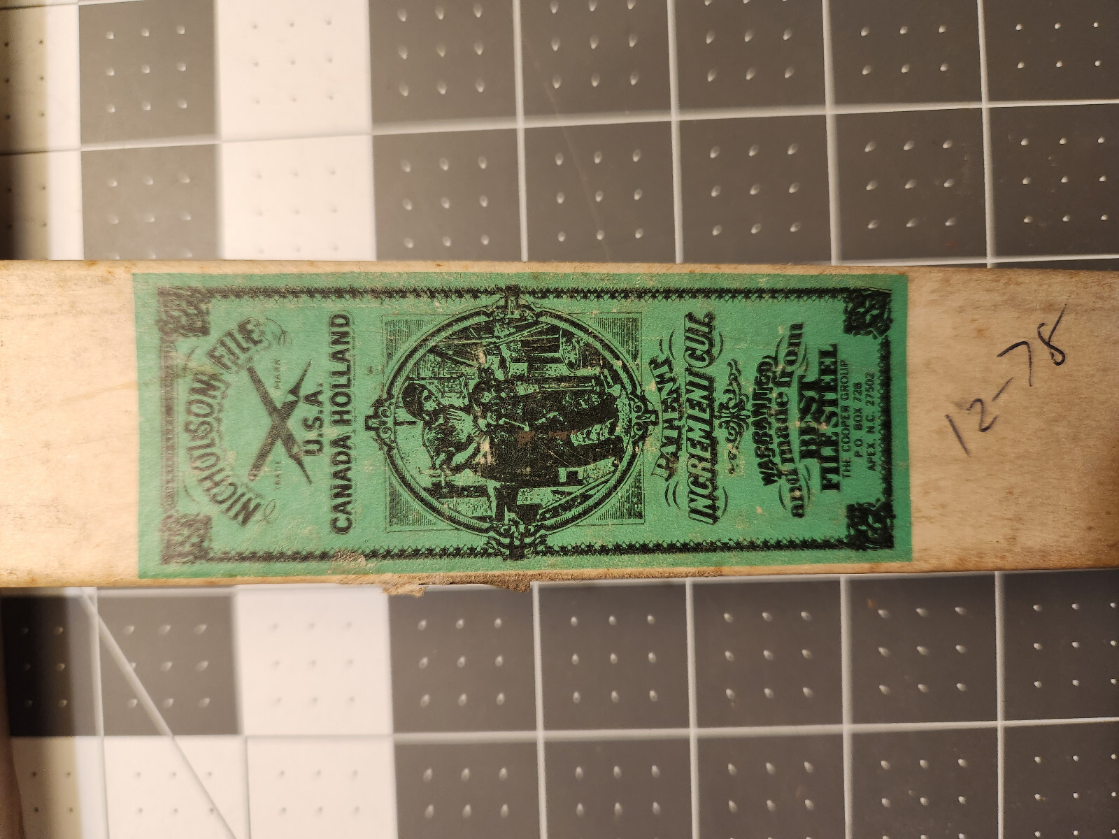 Nicholson 6" Single-cut Bandsaw Taper Triangular File - Type No. 64 - 00526